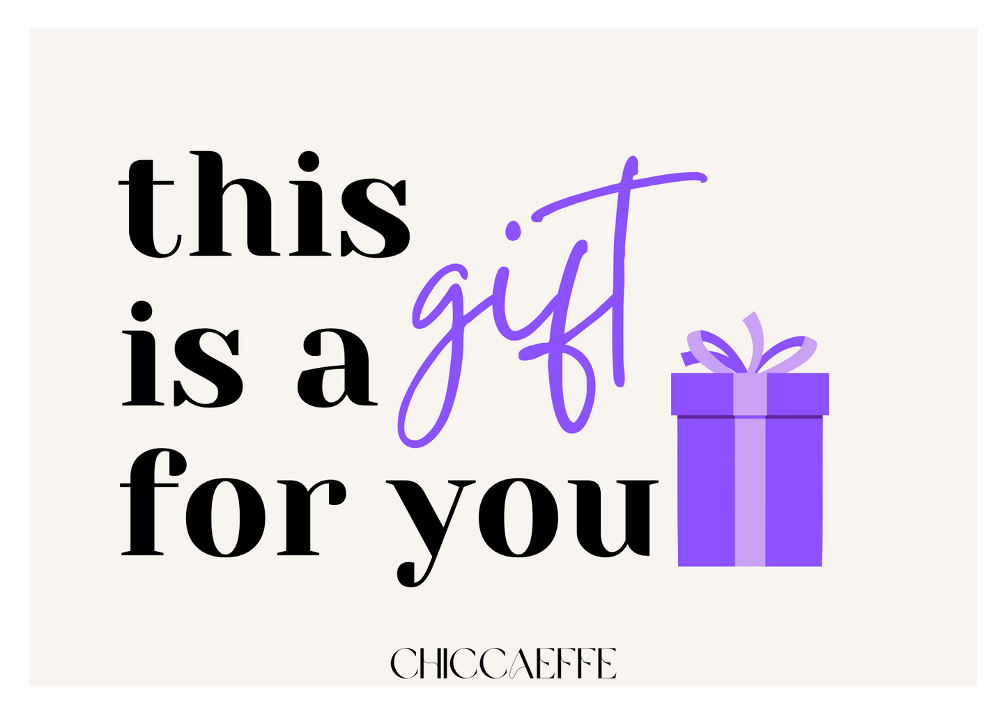 GIFT CARD chiccaeffe.eu