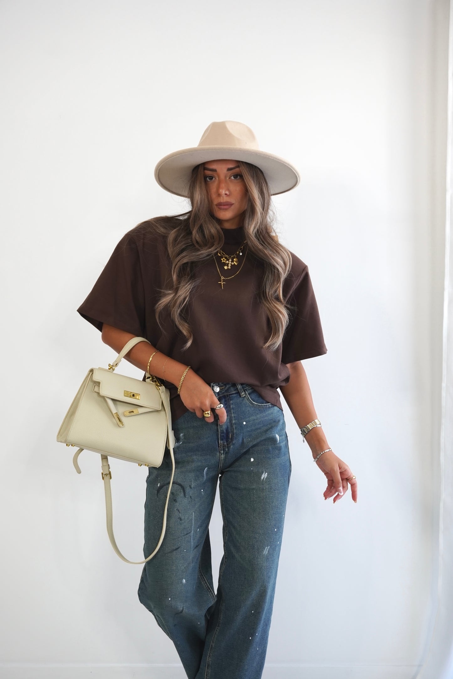 T-shirt strutturata 10722 Mochy