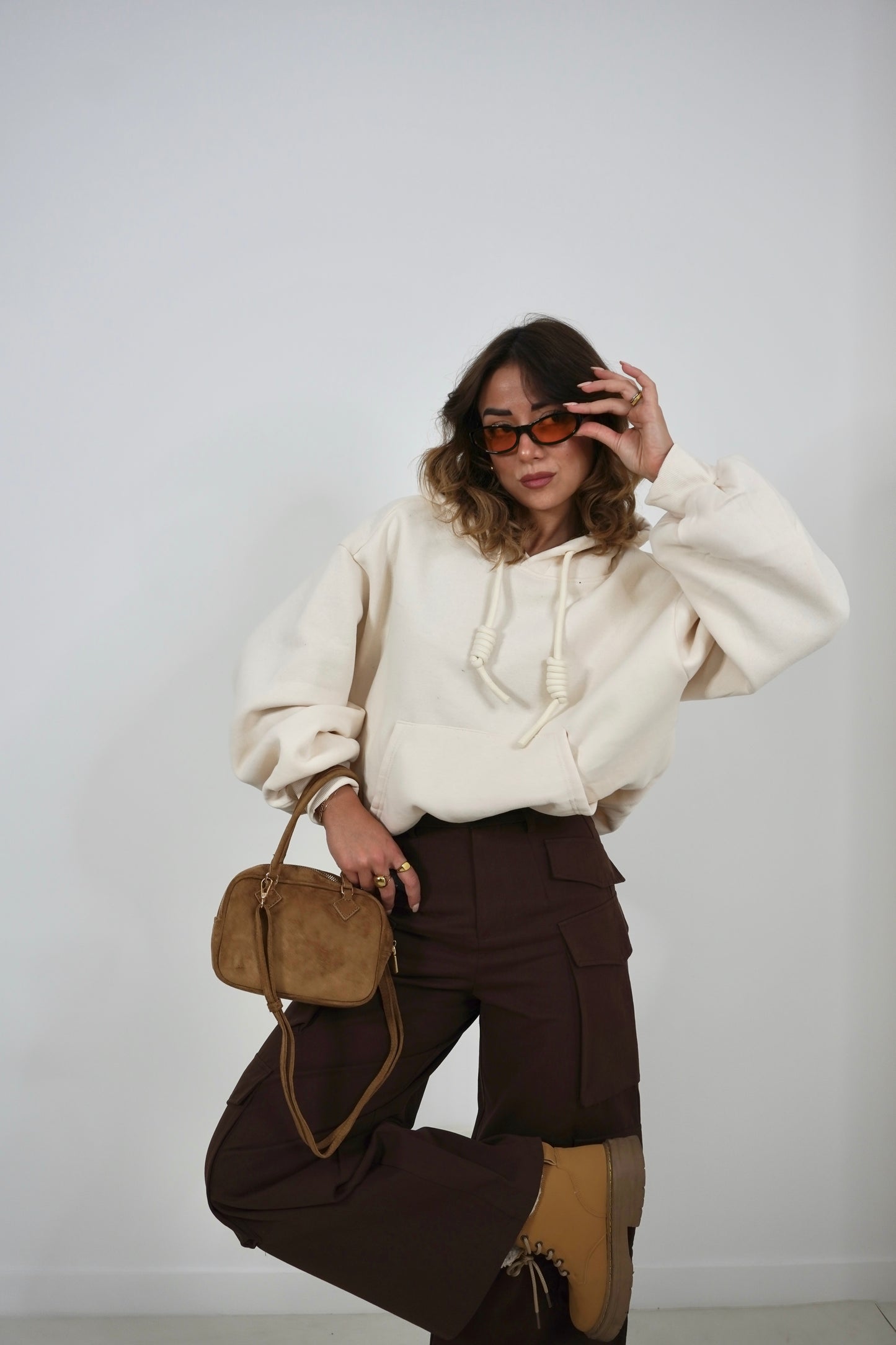 Felpa oversize nodi K3702