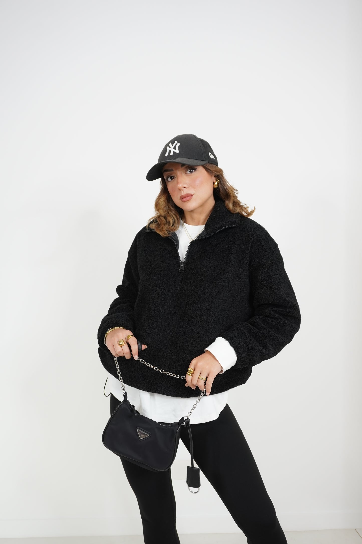Felpa mezza zip PILE