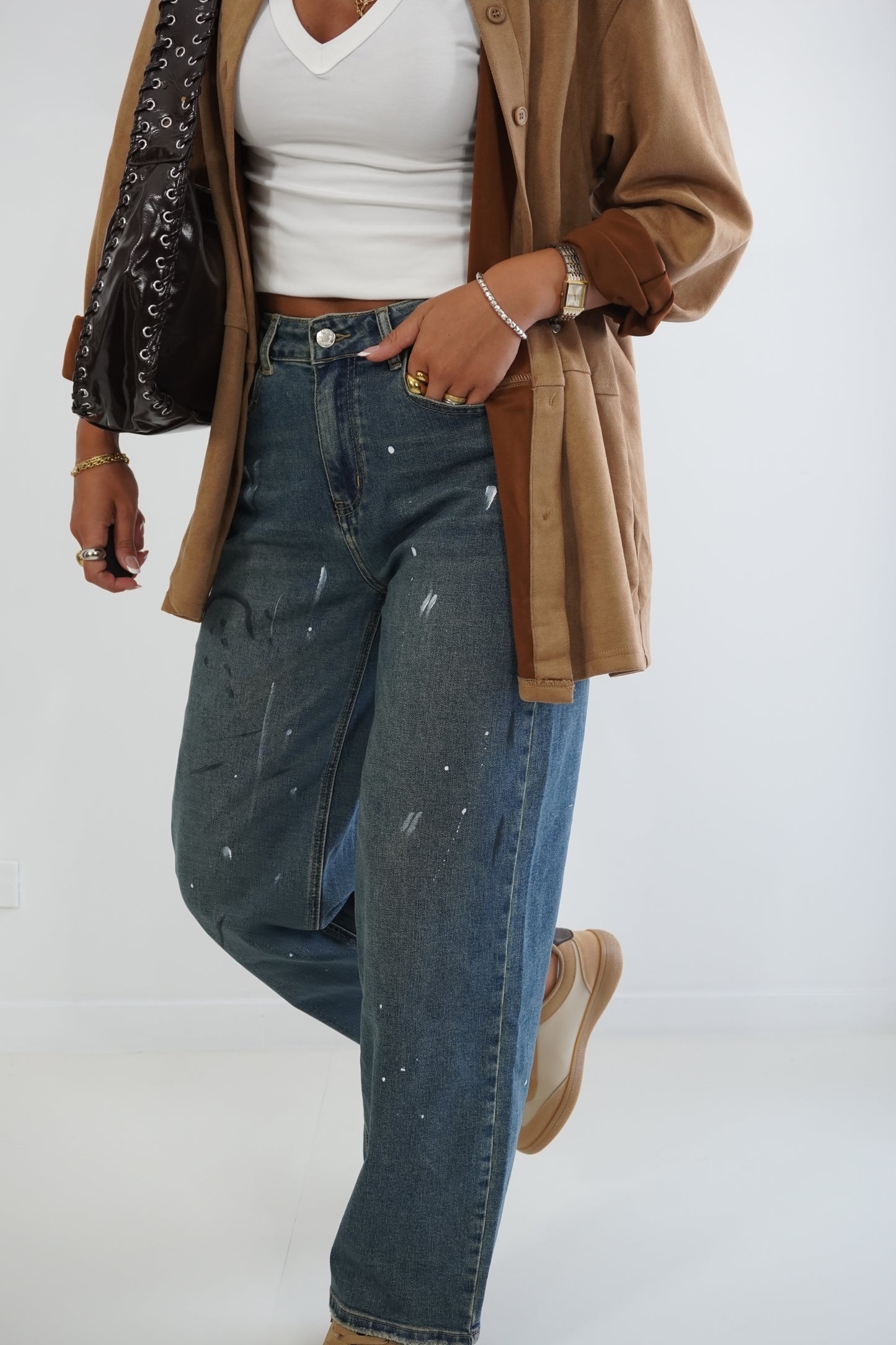 Jeans PAINT mom fit F32127