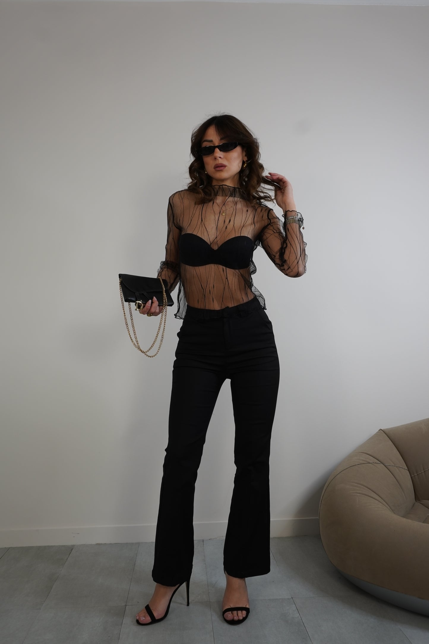 Pantalone a zampa 14738