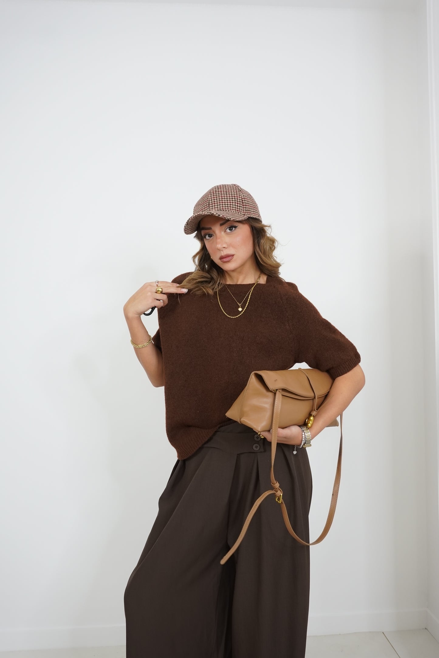 Maglione manica CROP