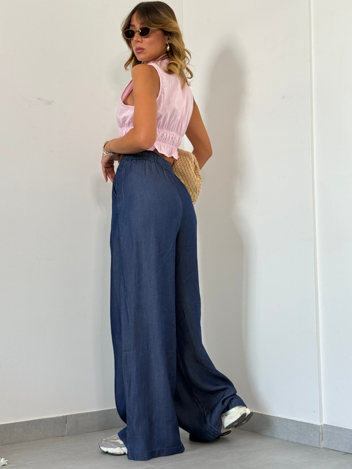 Pantalone a palazzo DENIM