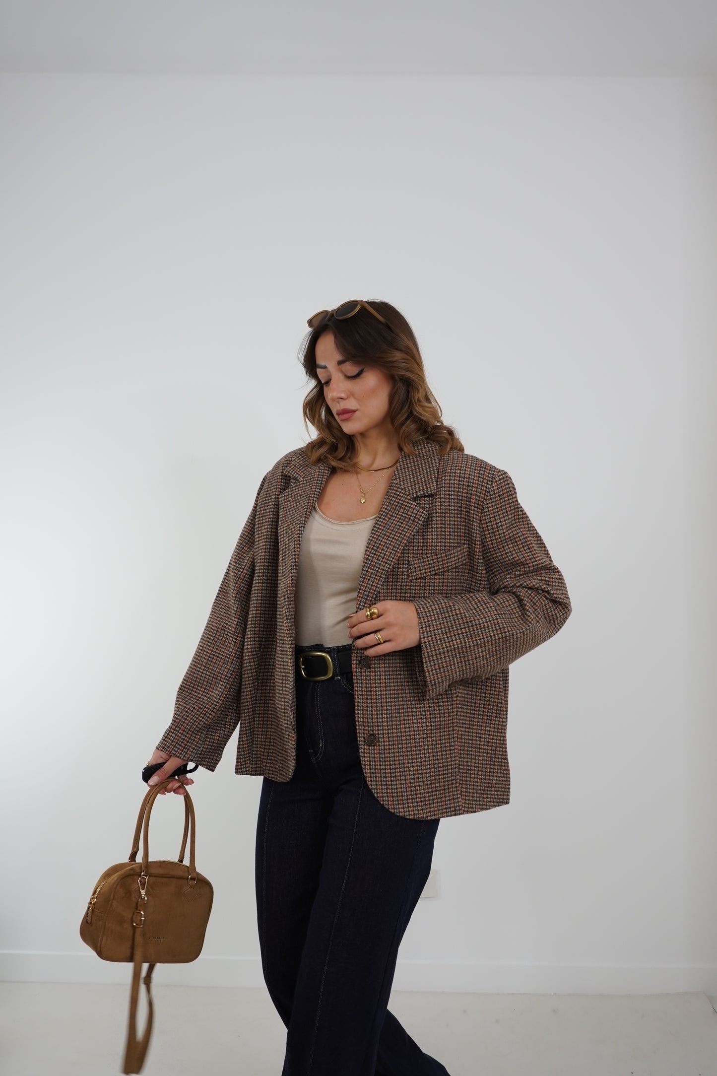 Blazer in panno Wales
