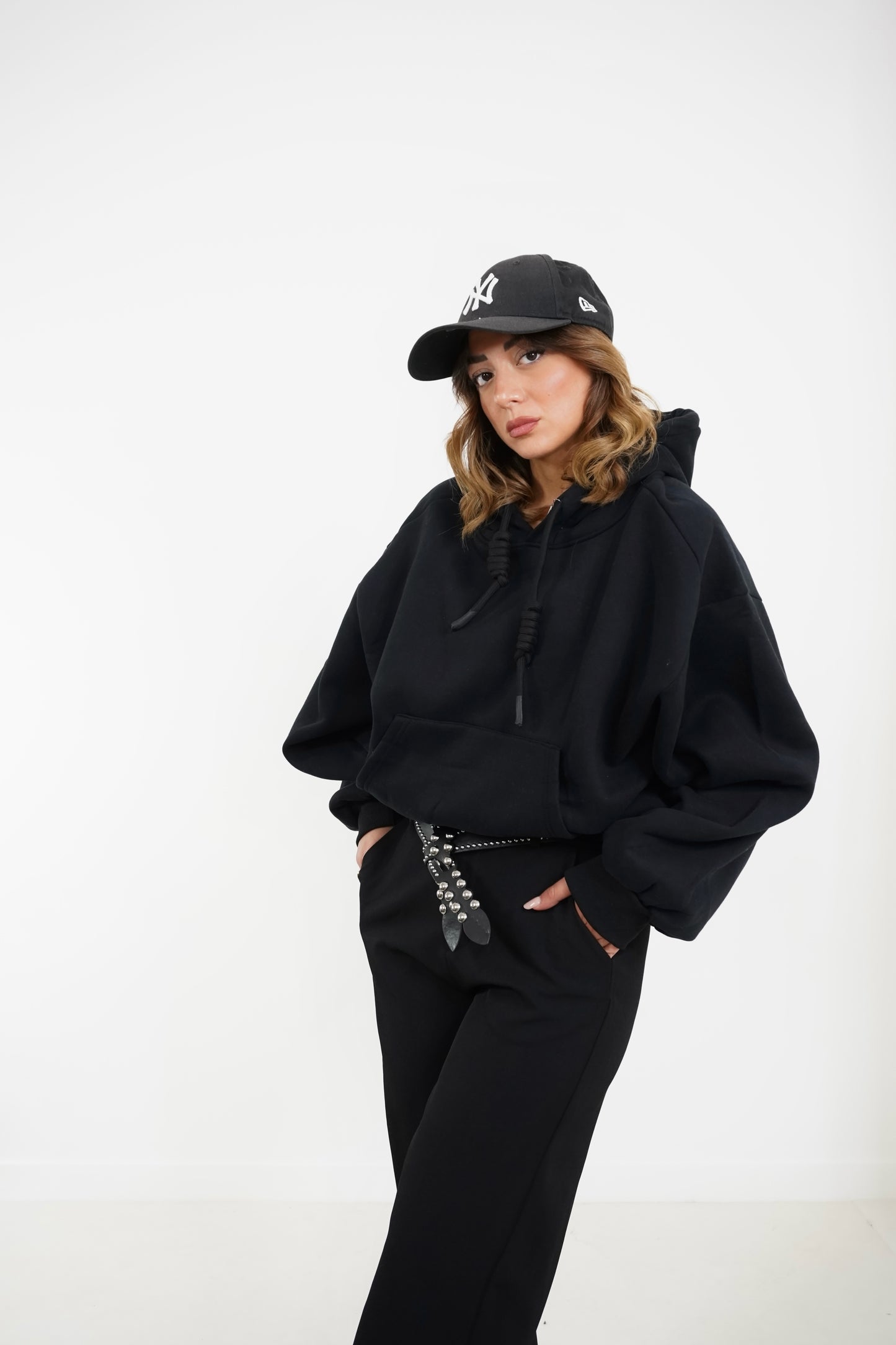 Felpa oversize nodi K3702