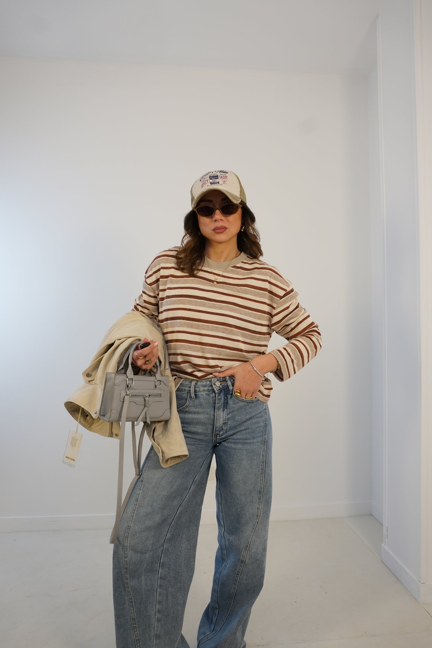 Maglia girocollo righe D67423