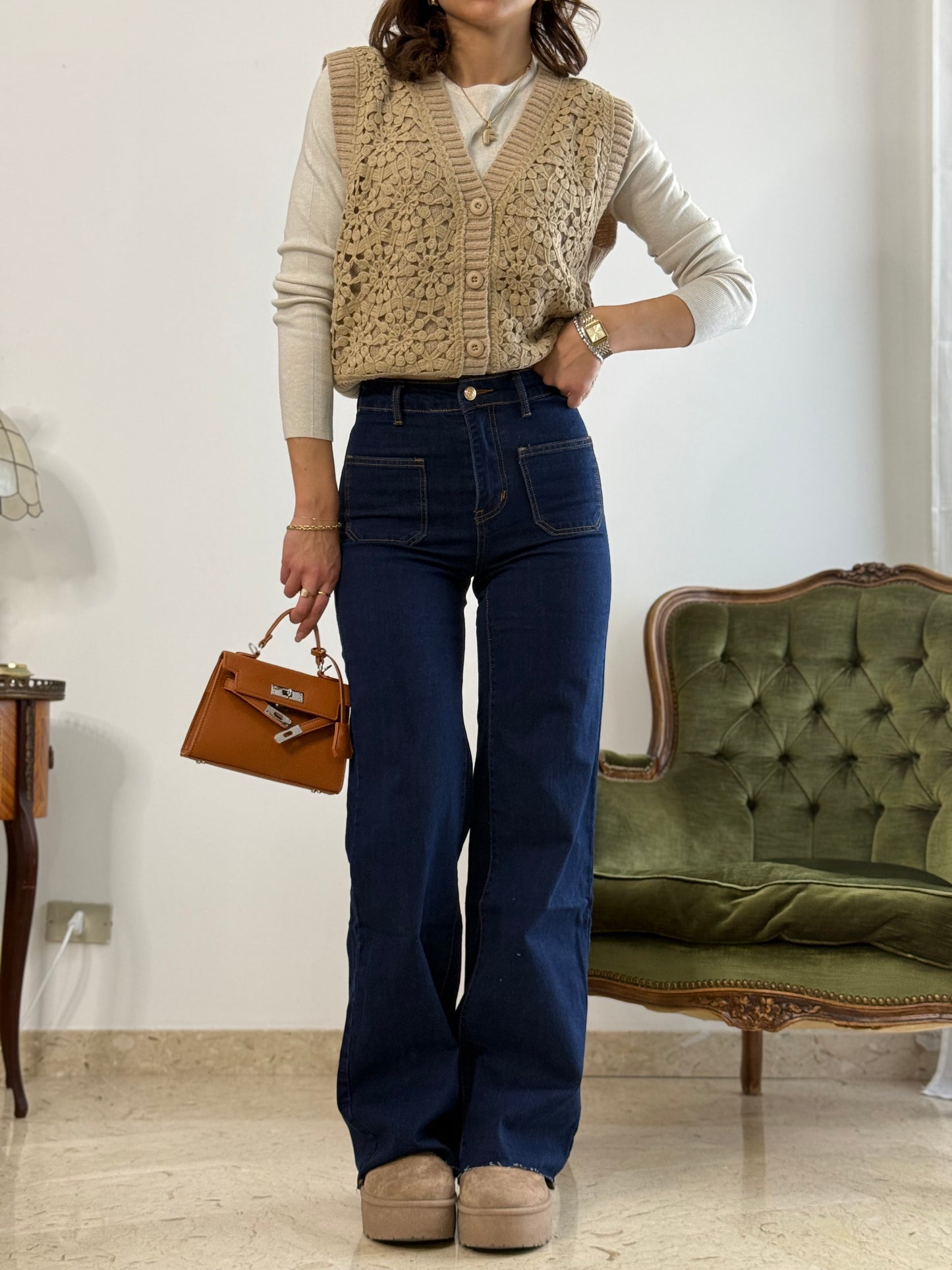 Jeans PALAZZO pockets