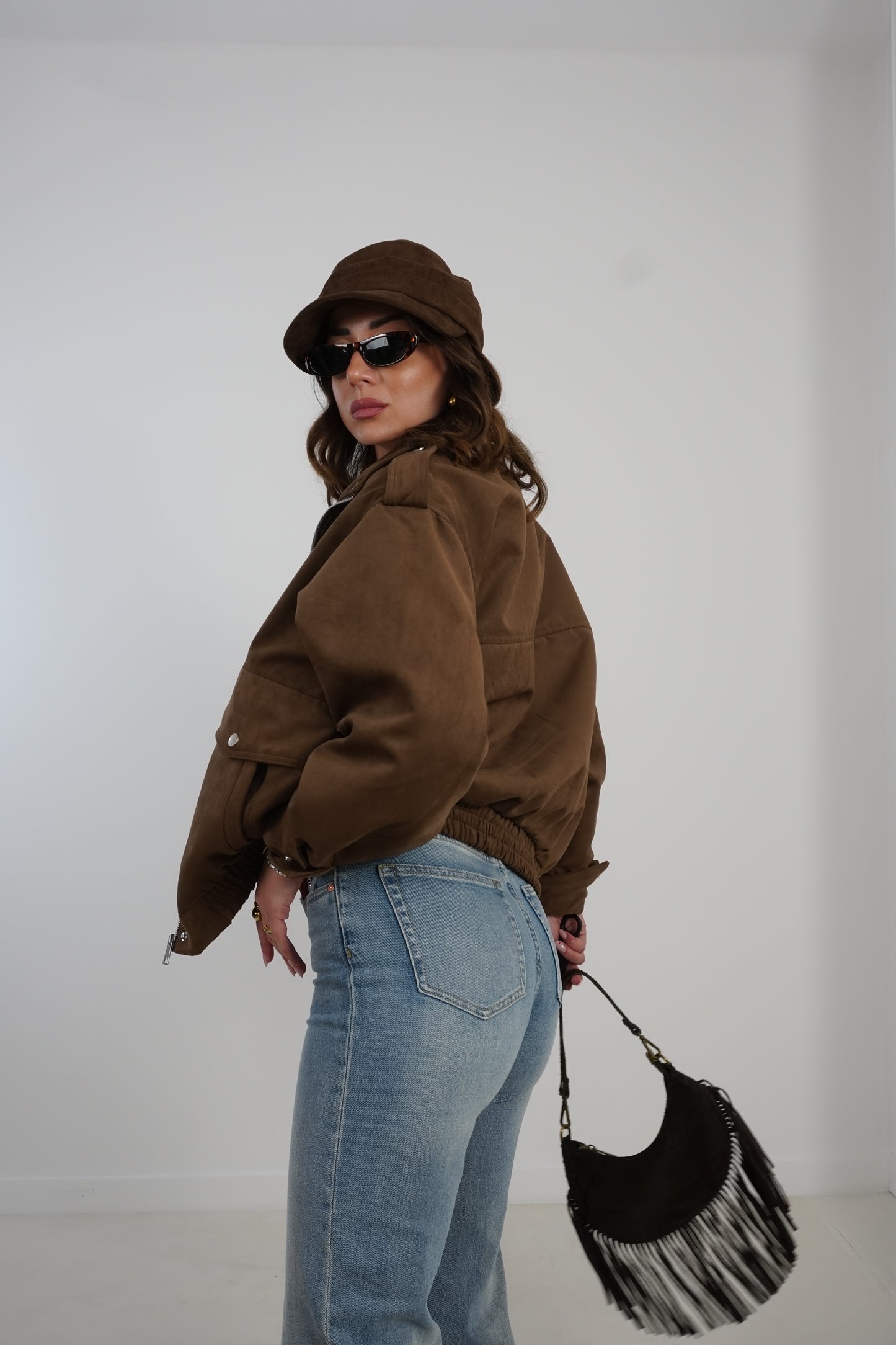 Giacca bomber AVIATOR suede S62030