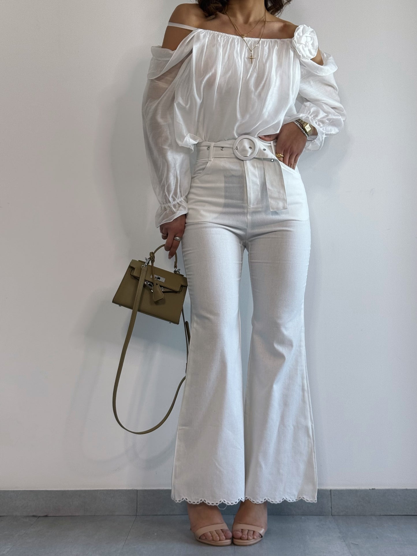 Pantalone RICAMO Lino