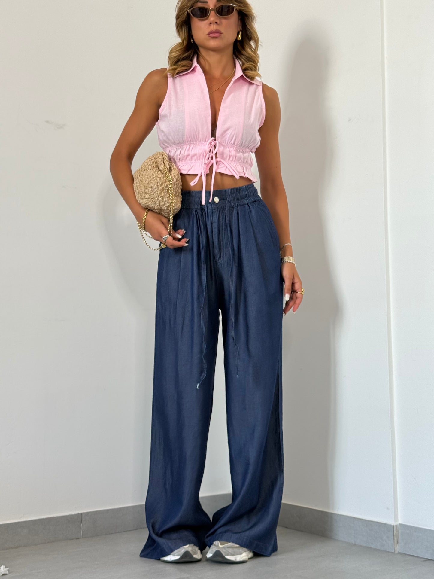 Pantalone a palazzo DENIM