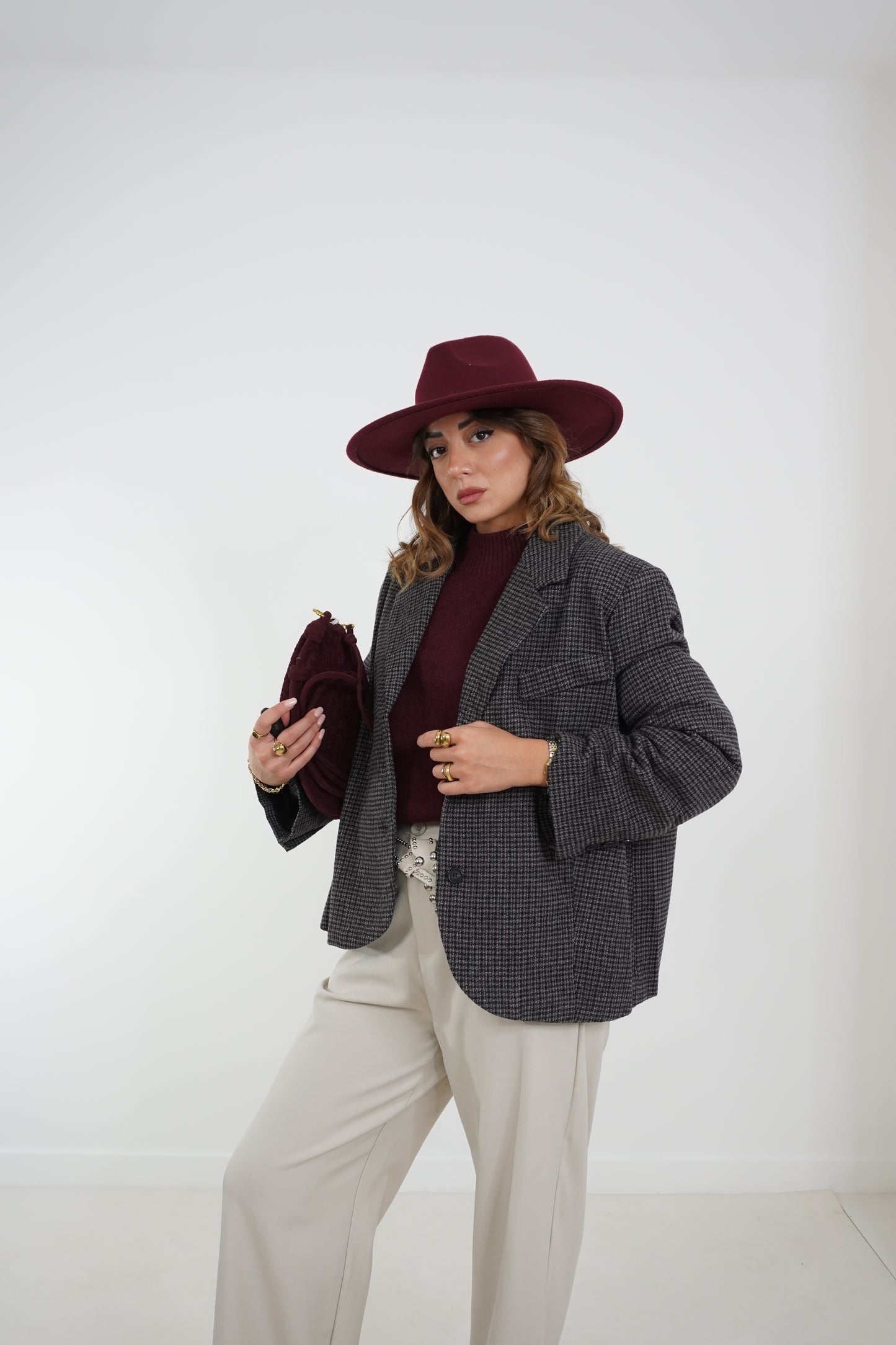 Blazer in panno Wales