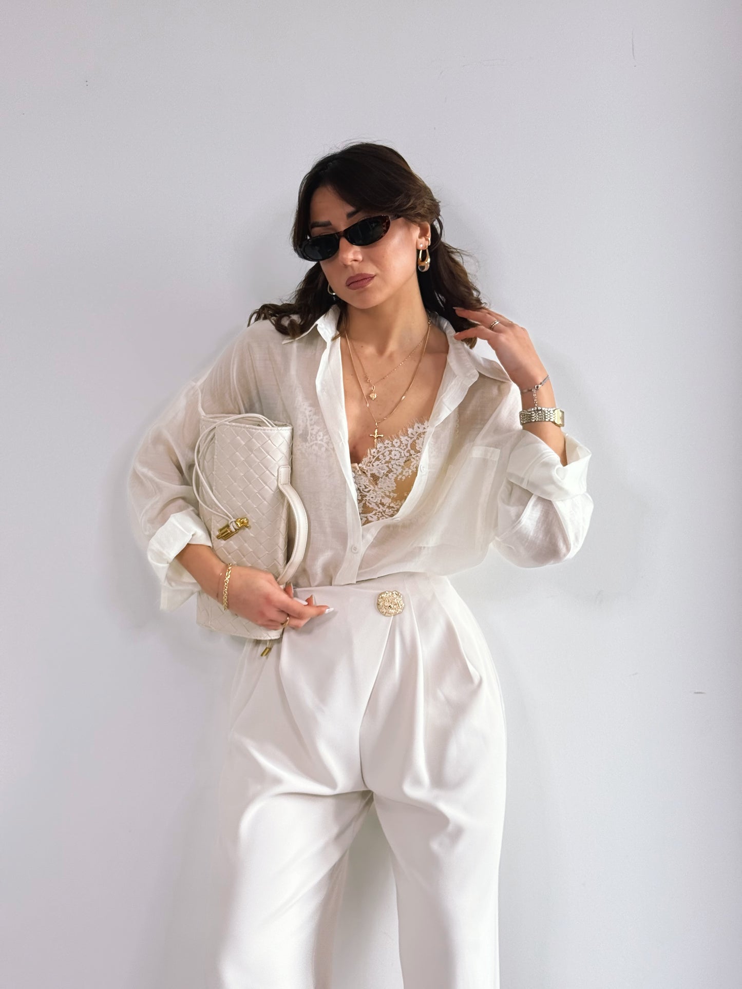 Camicia SEMITRASPARENTE