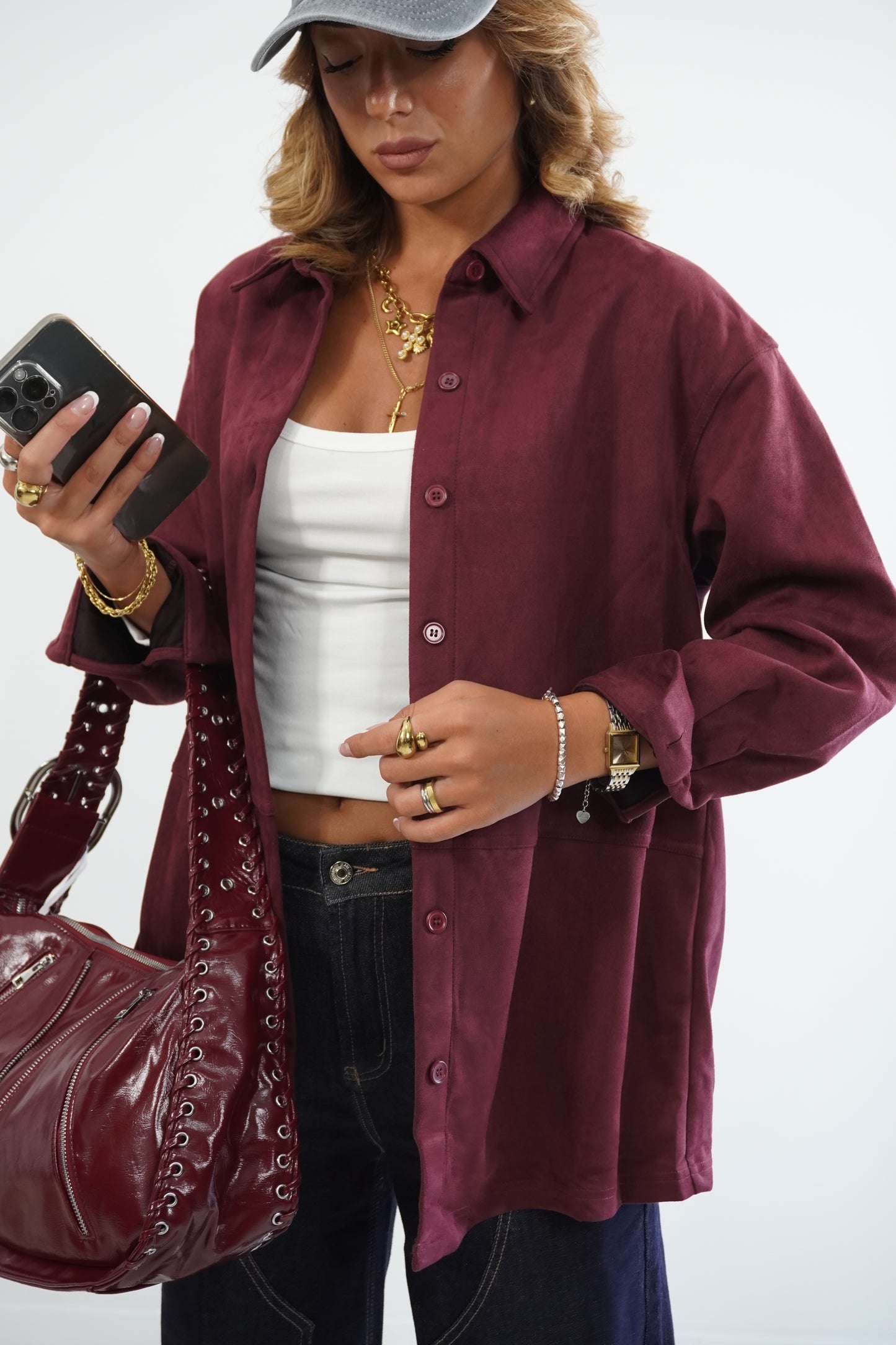 Camicia over SUEDE