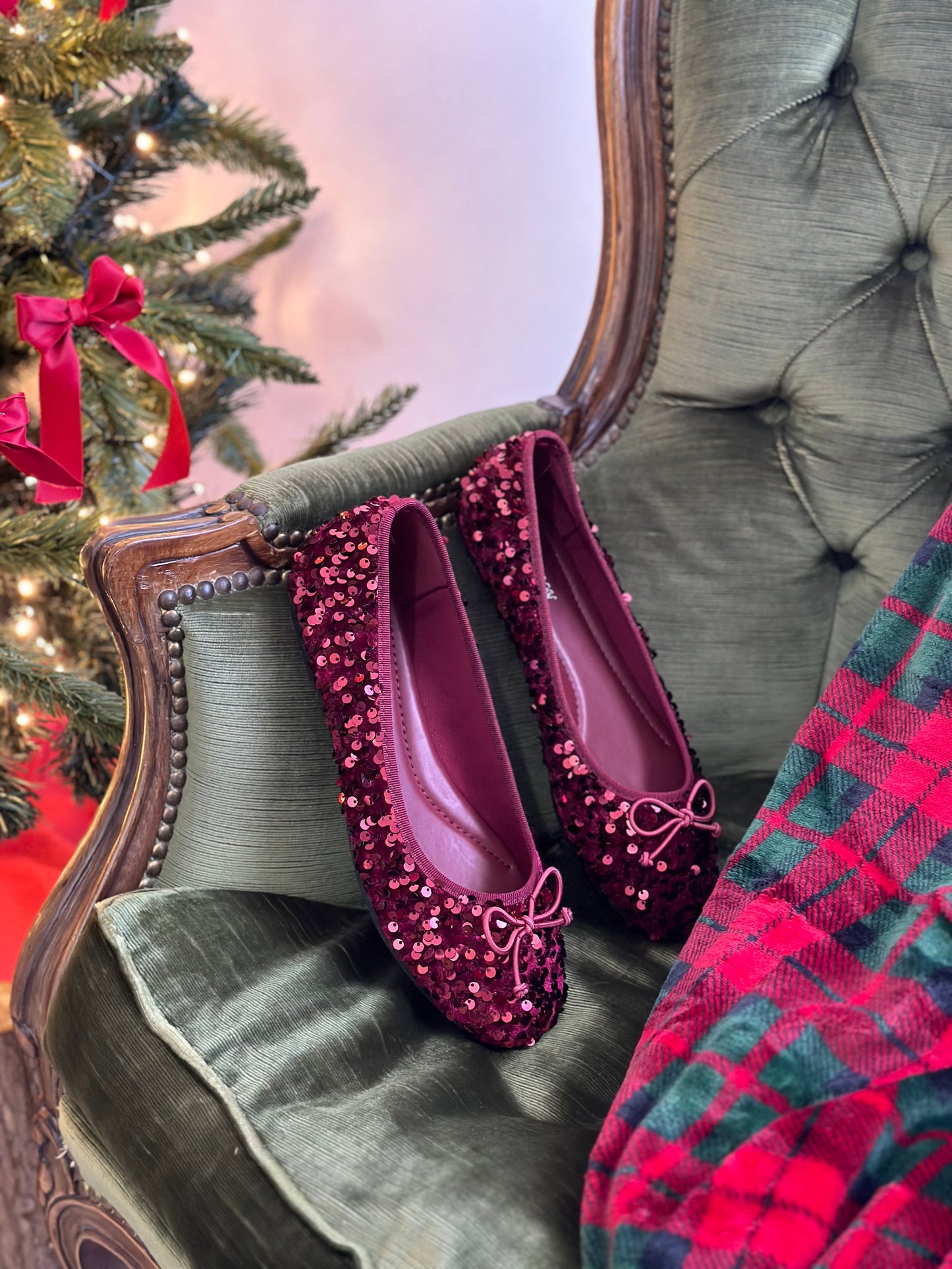 Ballerina RED sequin