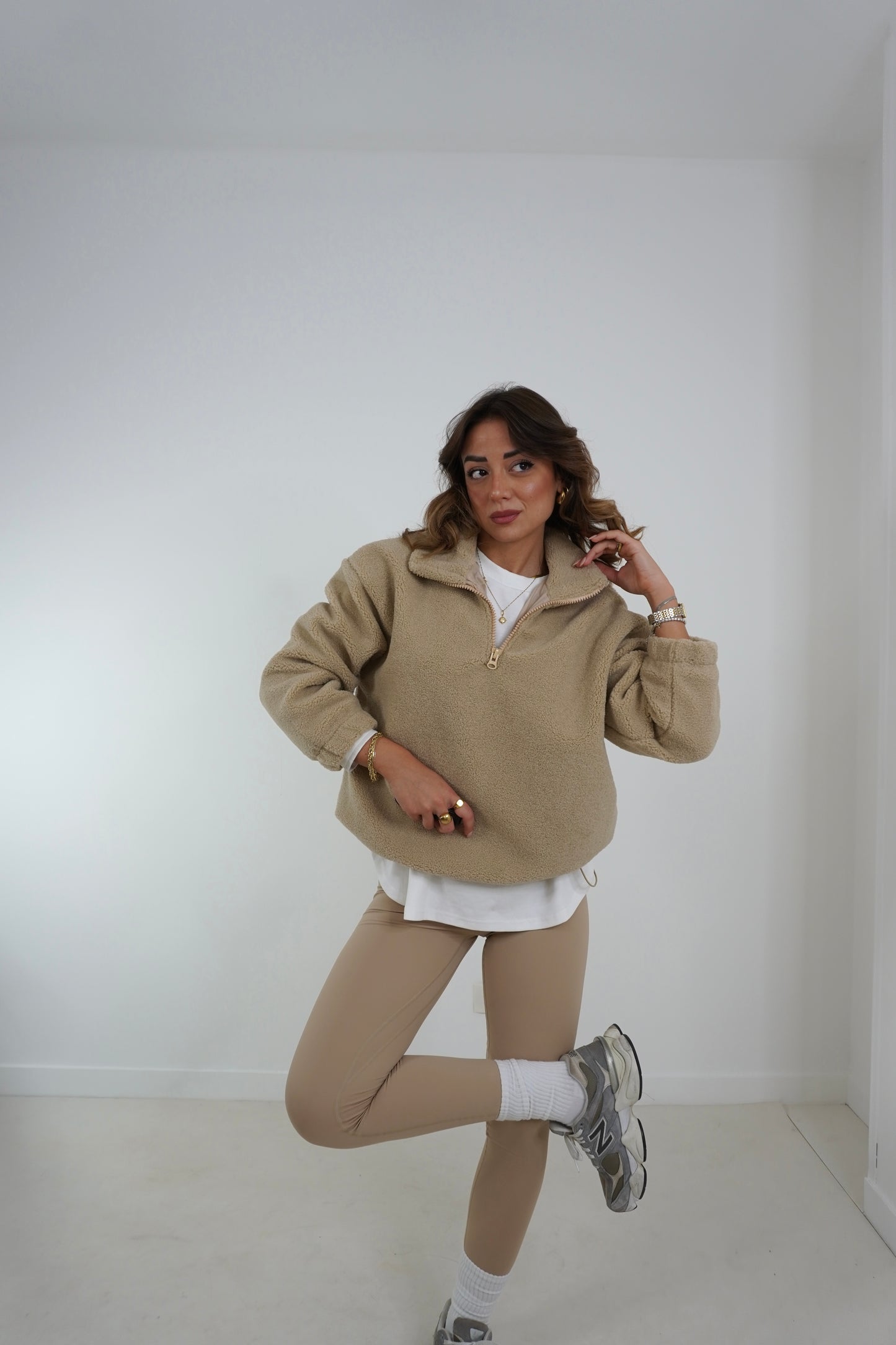 Felpa mezza zip PILE