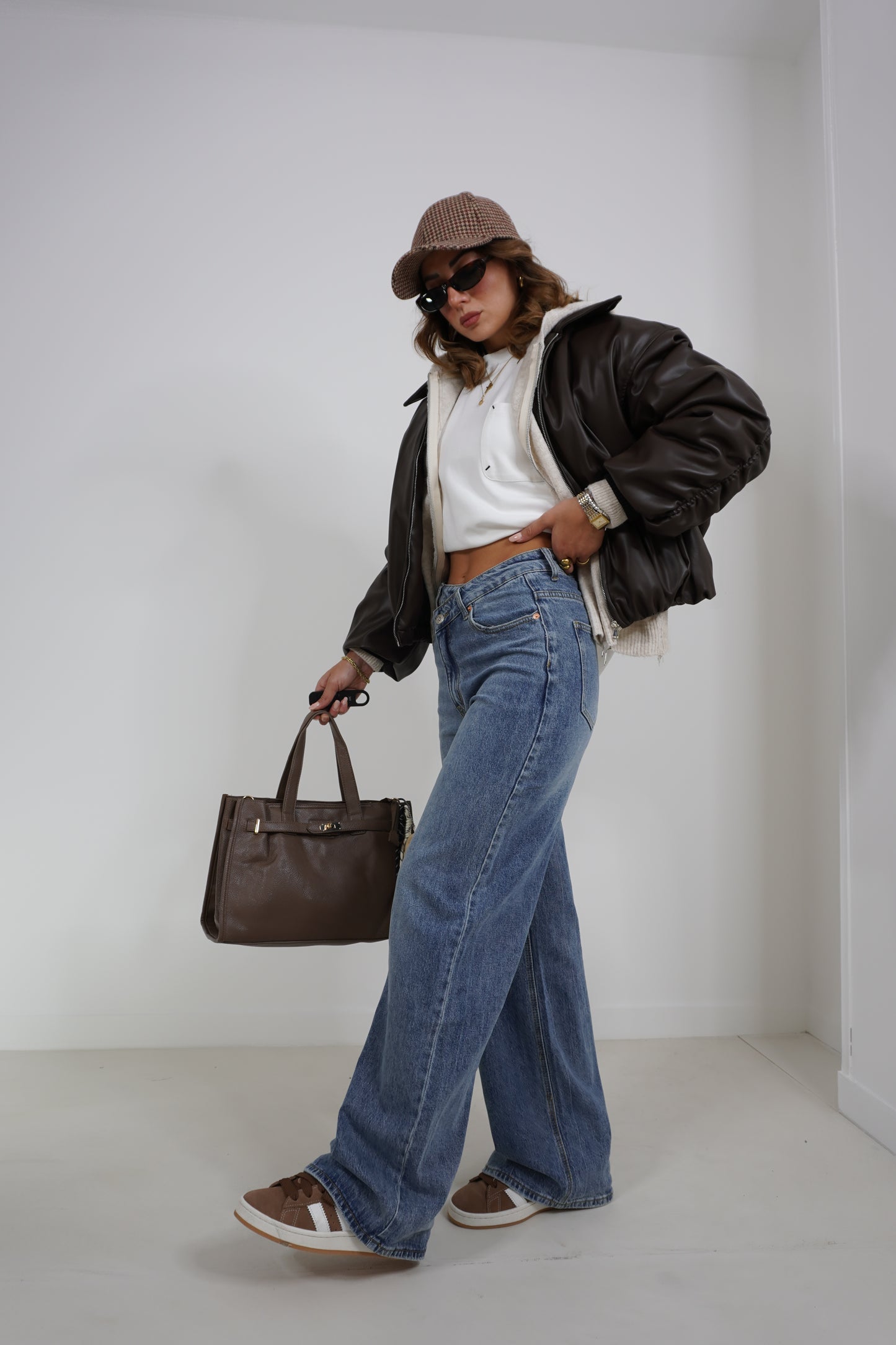 Jeans palazzo asimmetrico F32363