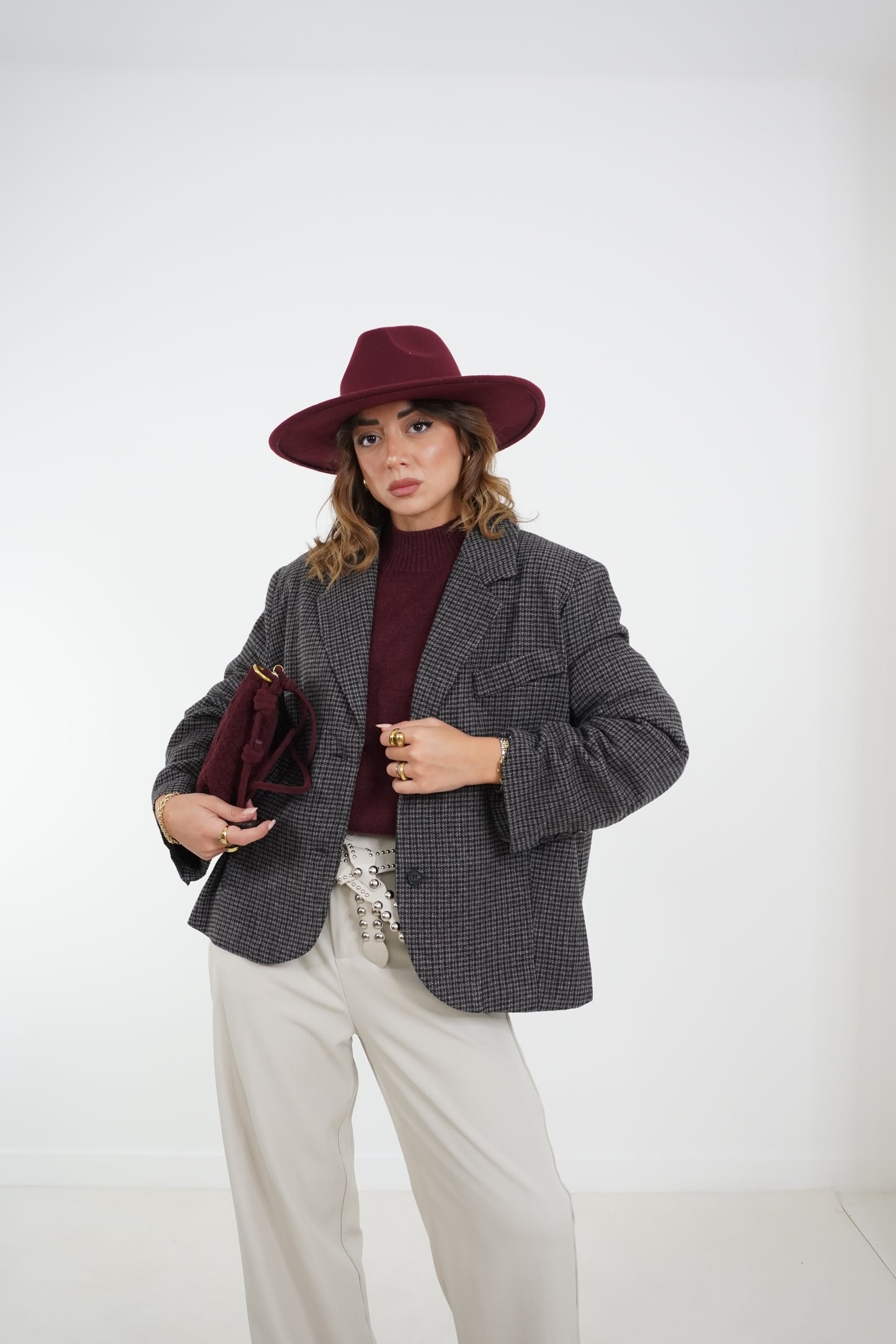 Blazer in panno Wales