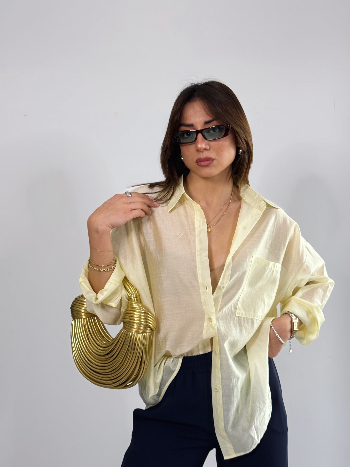 Camicia SEMITRASPARENTE
