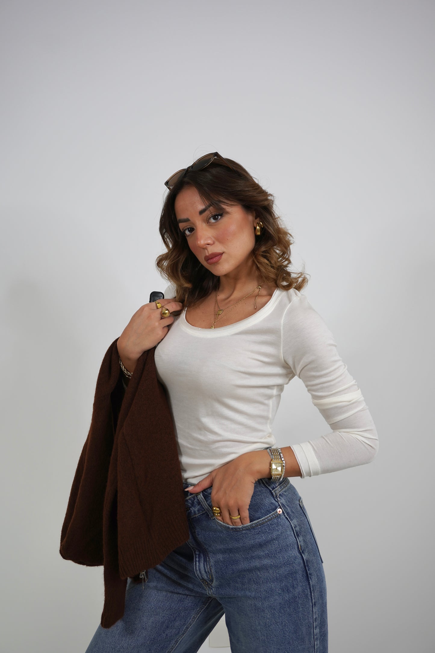 T-shirt misto lana MFS15764