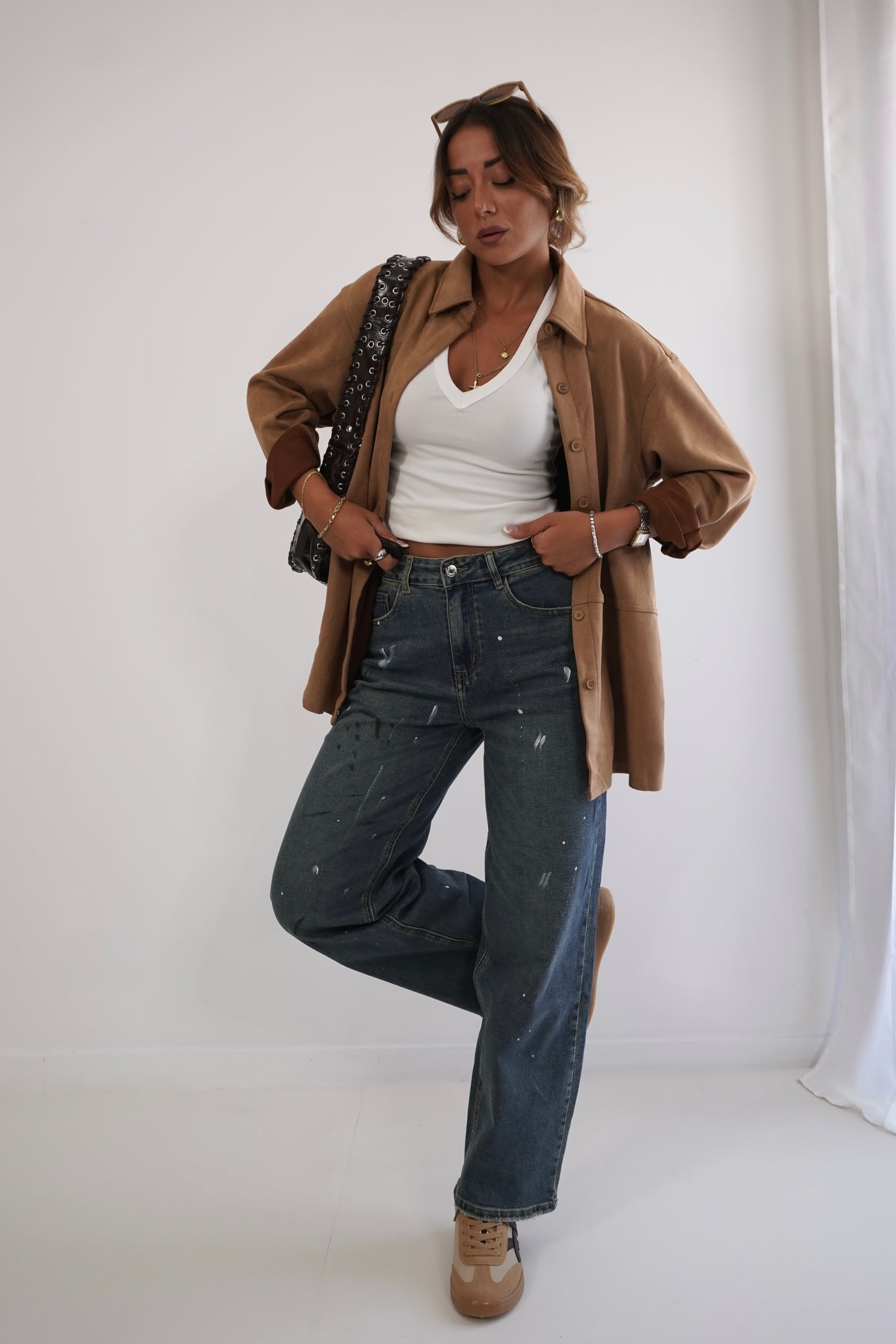 Jeans PAINT mom fit F32127