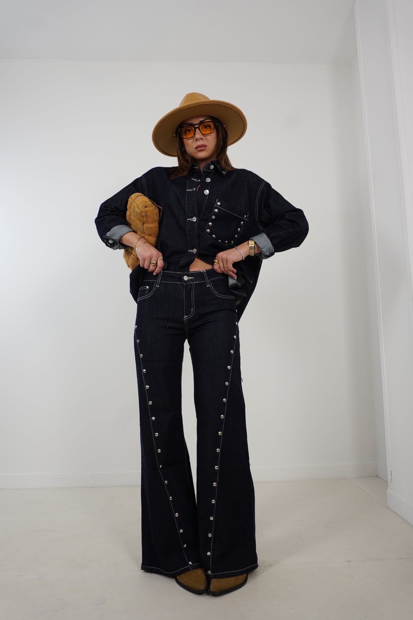 Jeans lavaggio 0 STUDS JF388