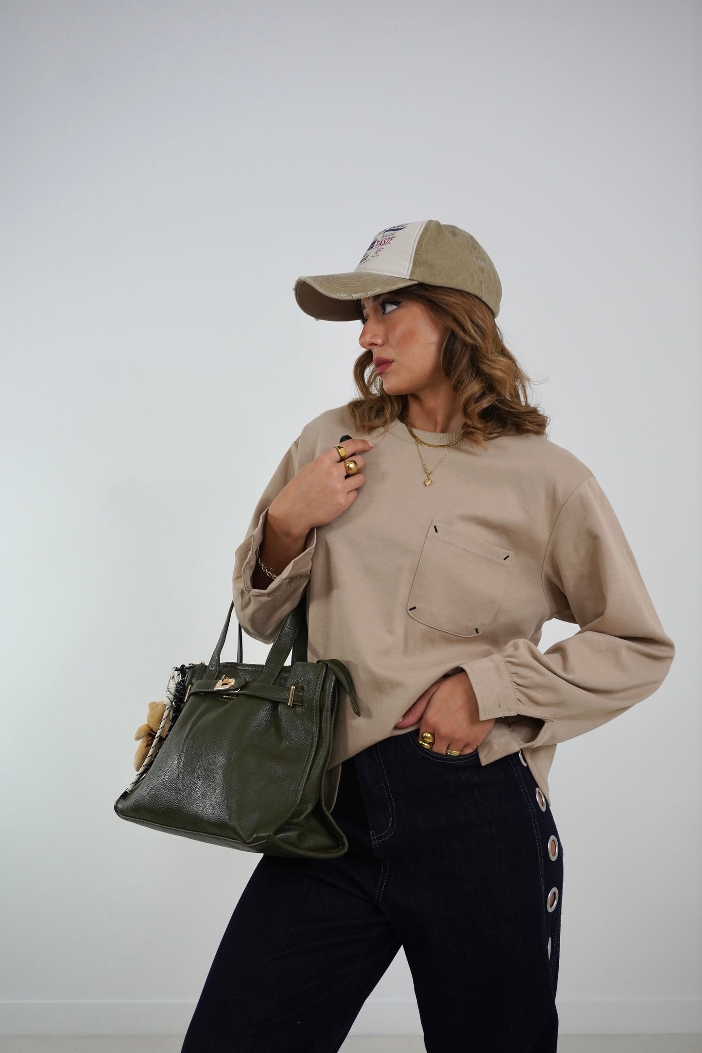 Felpa girocollo pocket MFS15762