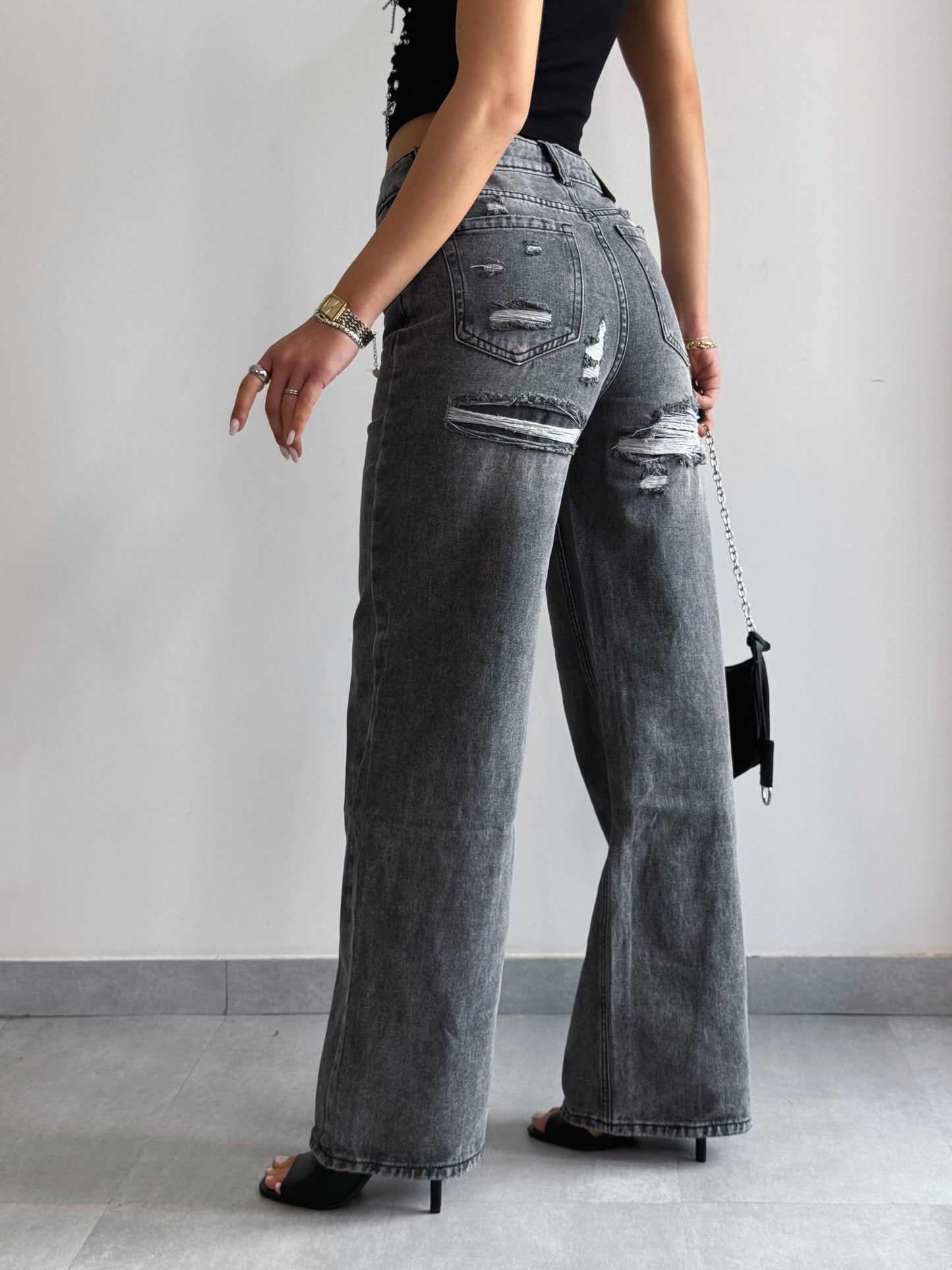 Jeans DESTROY grigio 2514-1