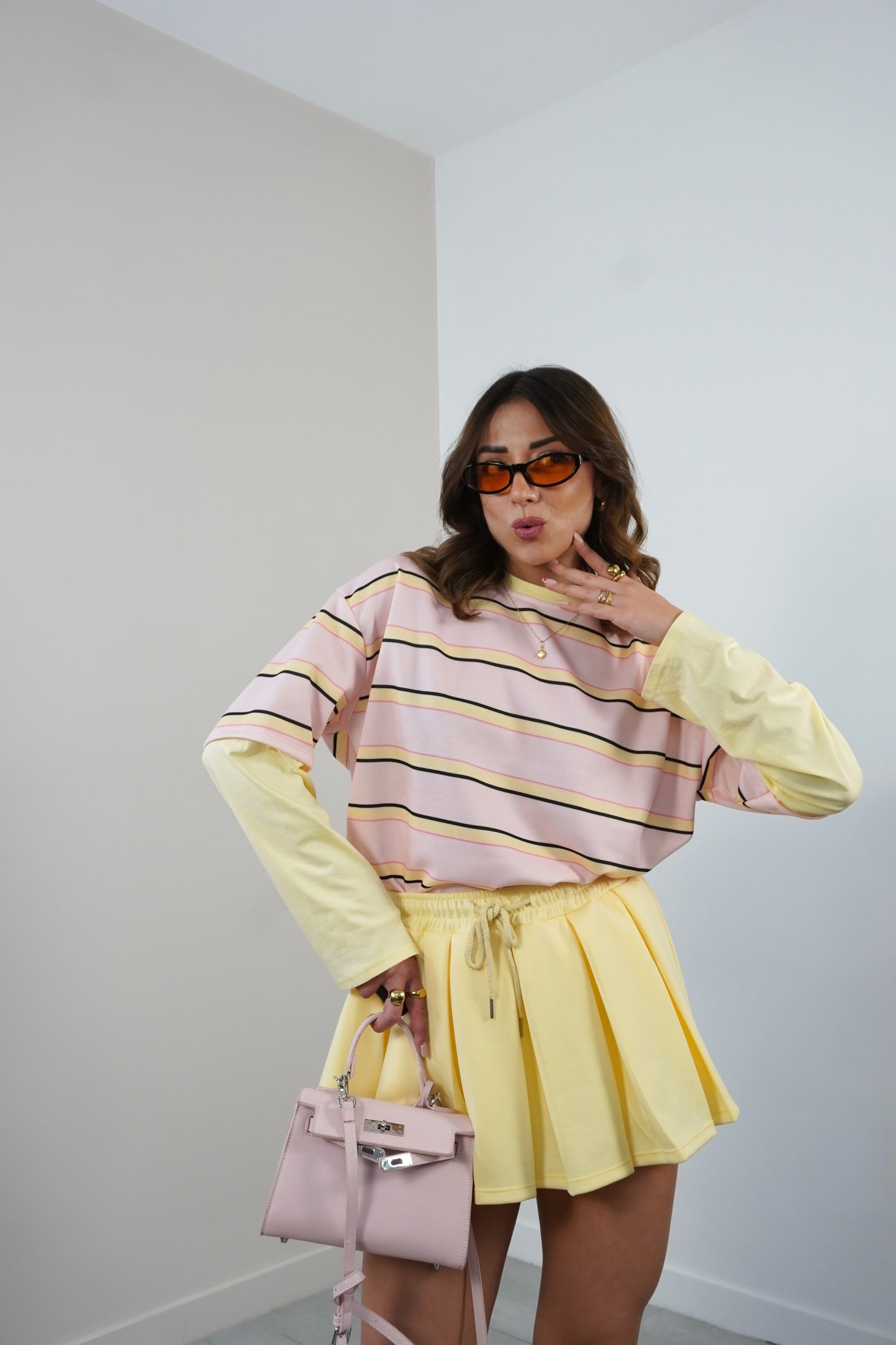 Doppia t-shirt a righe 85061