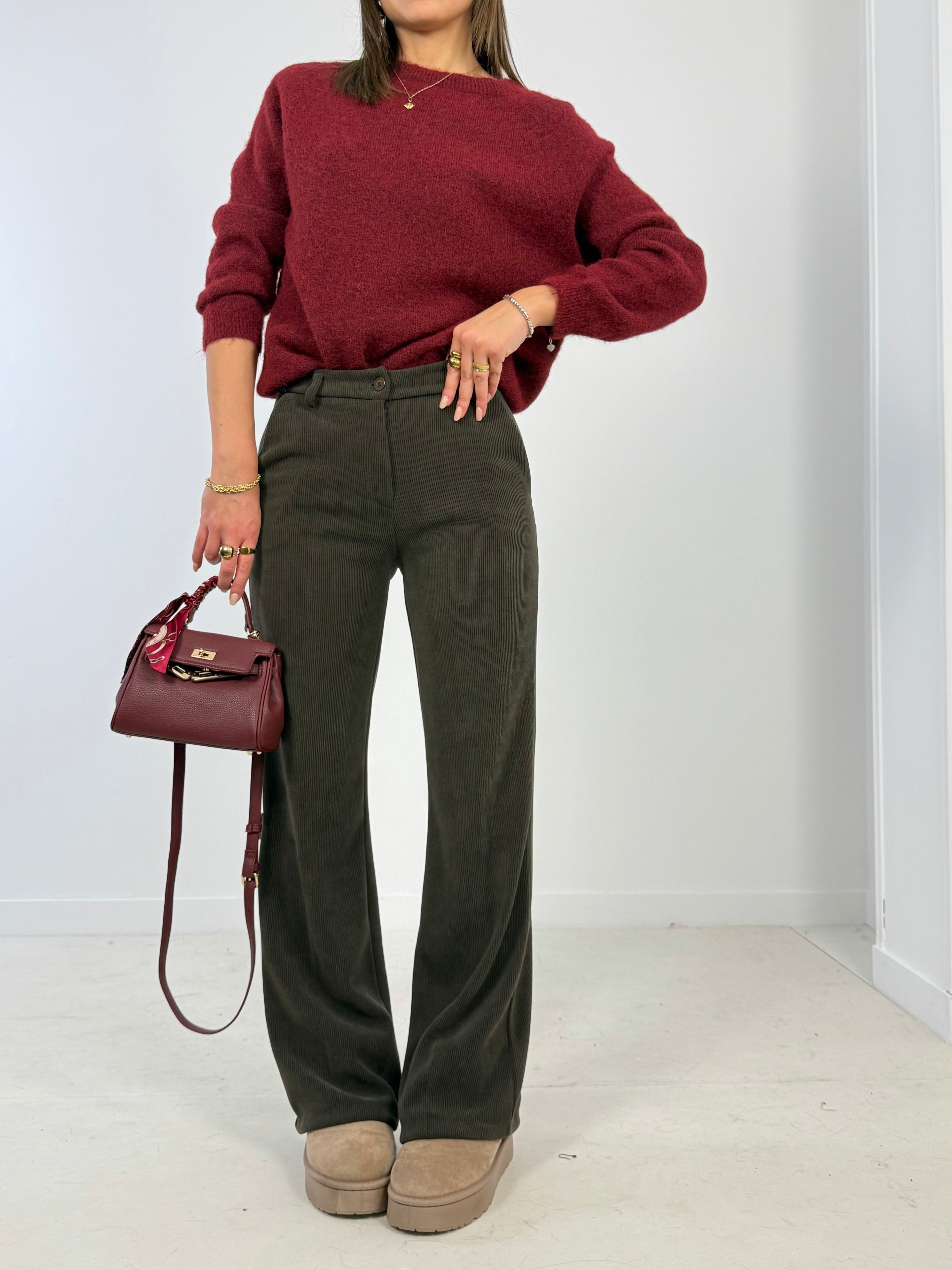 Pantalone in velluto a coste 5282