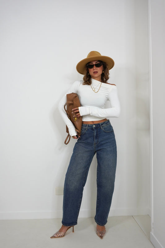 Jeans BALLOON blu medio