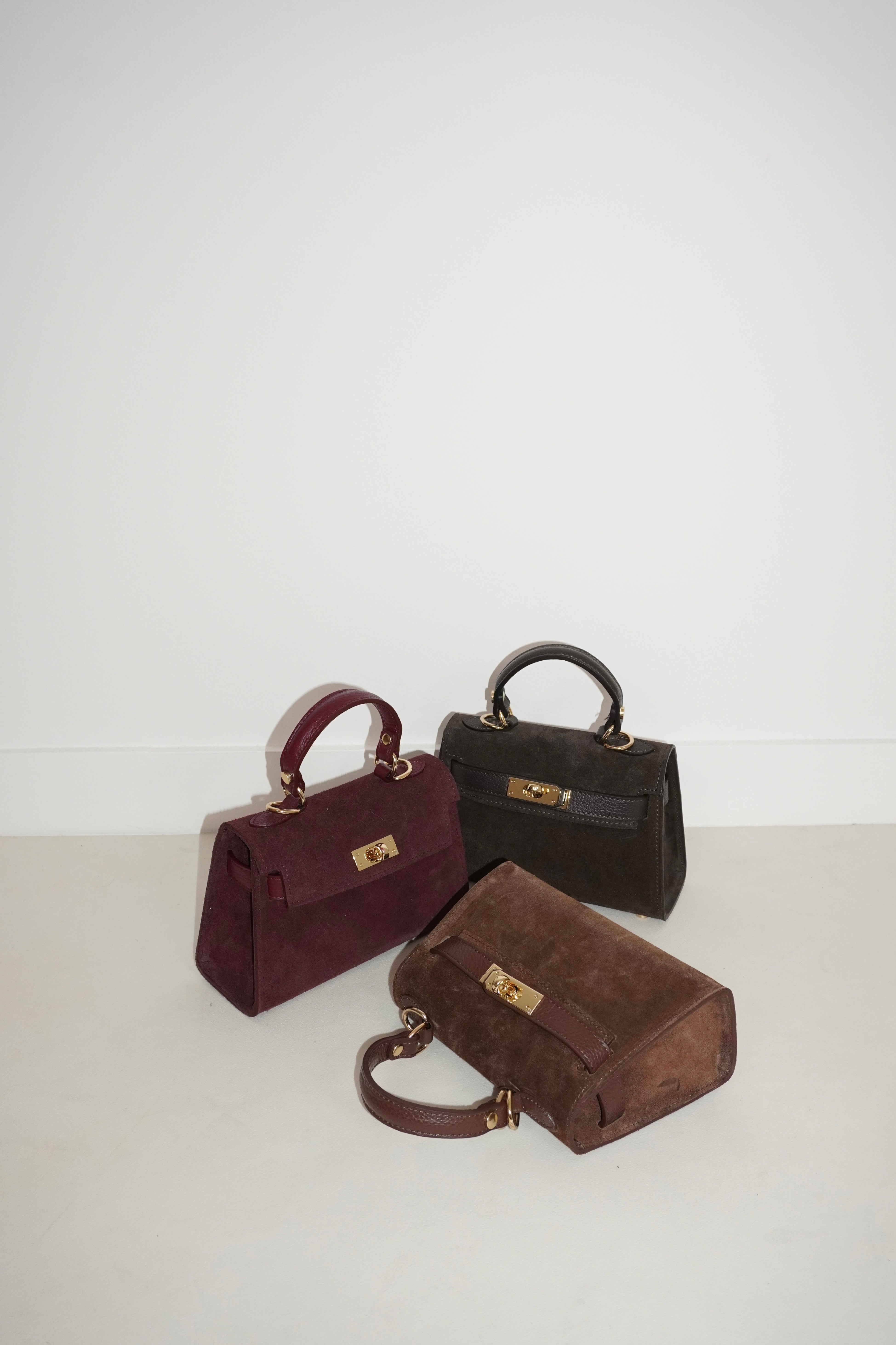 Mini kelly suede