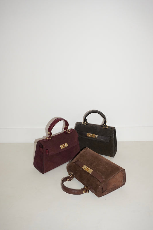 Mini kelly suede