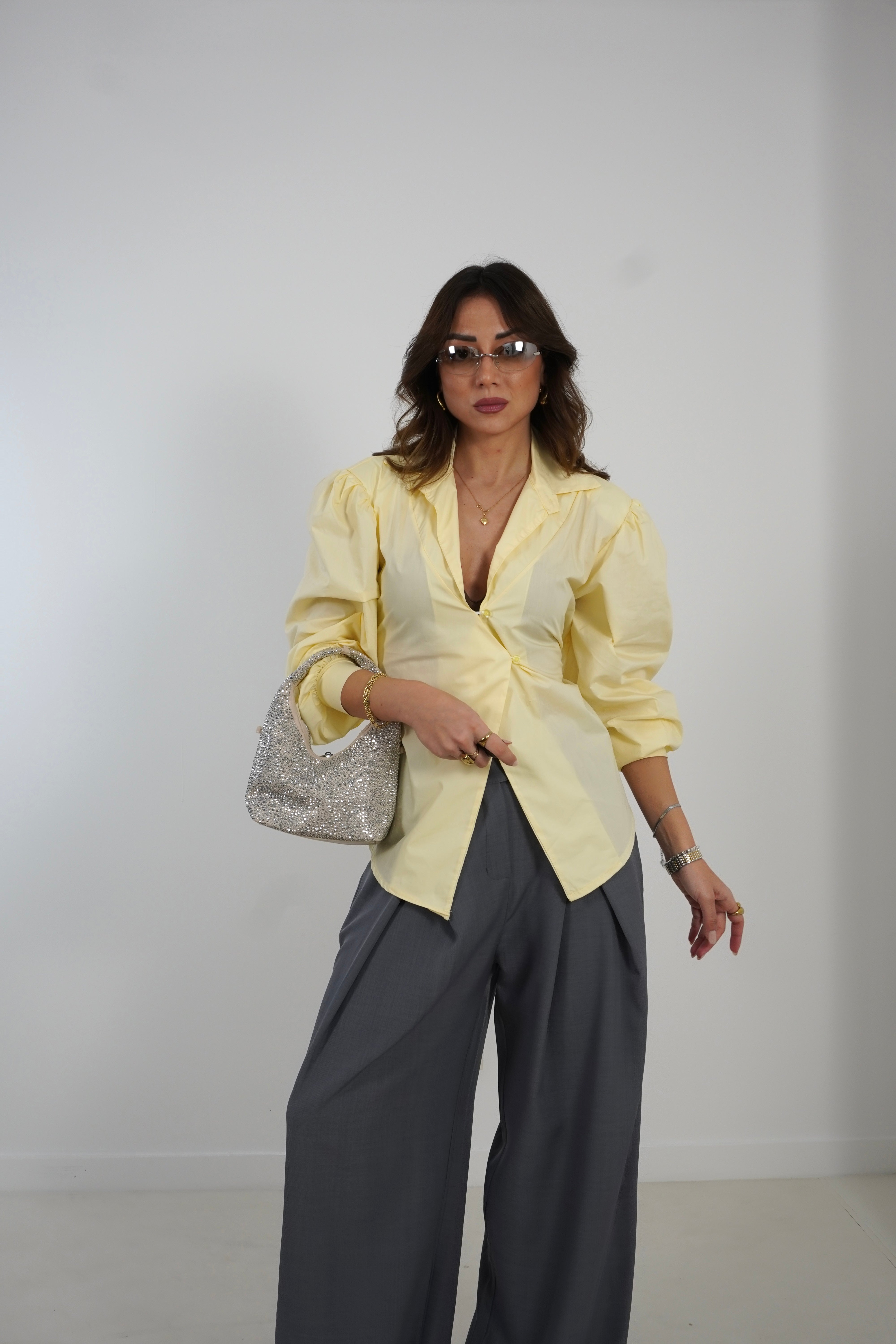 Camicia popeline con cordino 7703
