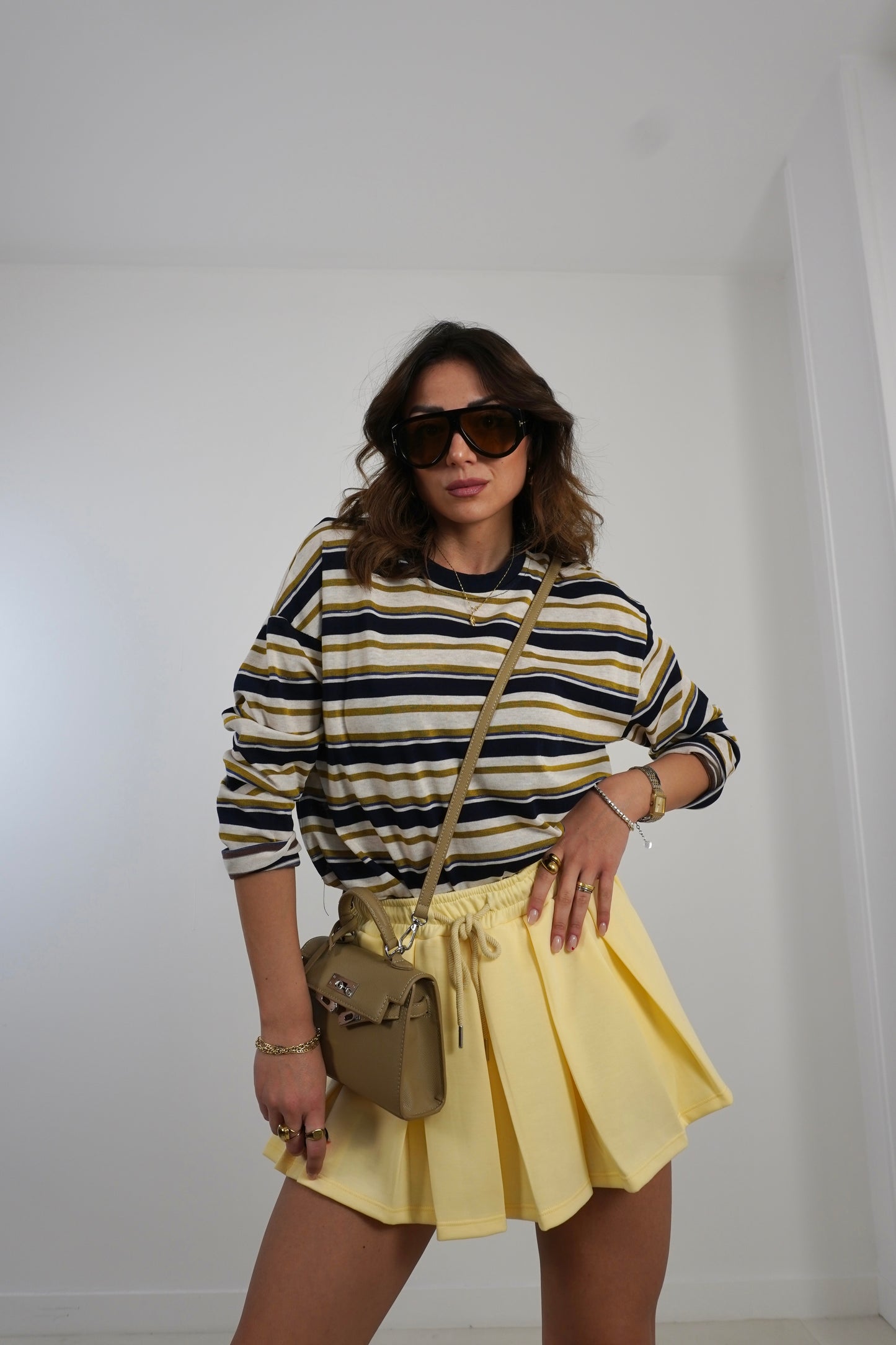 Maglia girocollo righe D67423