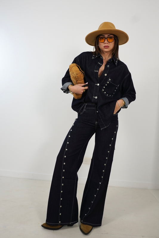 Jeans lavaggio 0 STUDS JF388