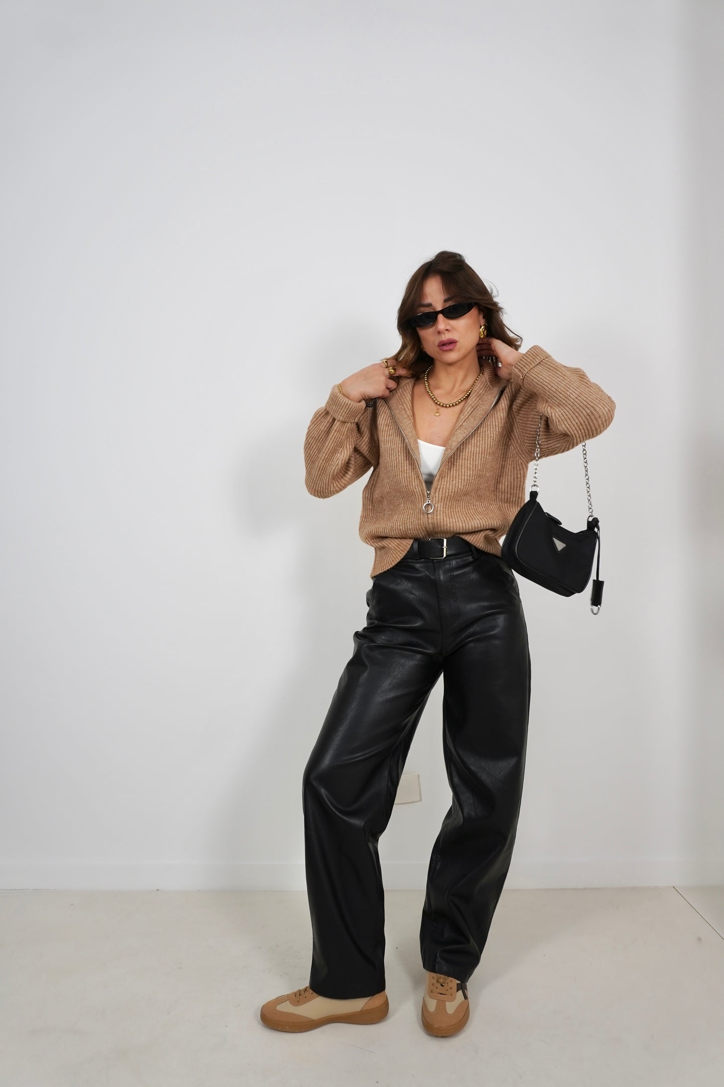 Pantalone BALLOON pelle MC7973