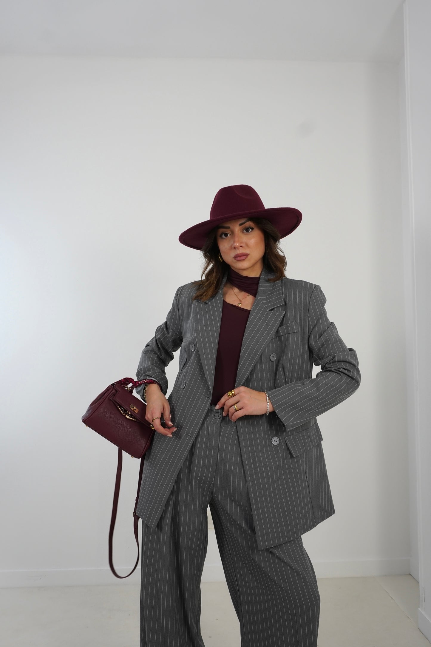 Tailleur gessato doppiopetto 19526