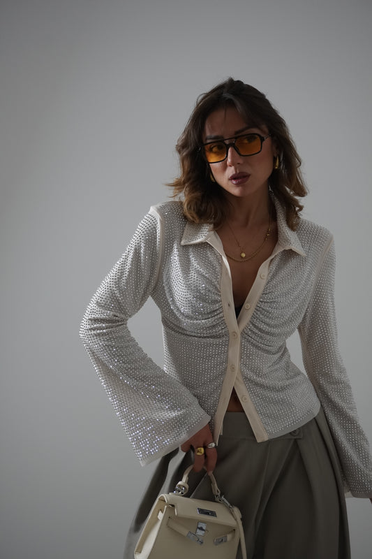 Camicia STRASS all over
