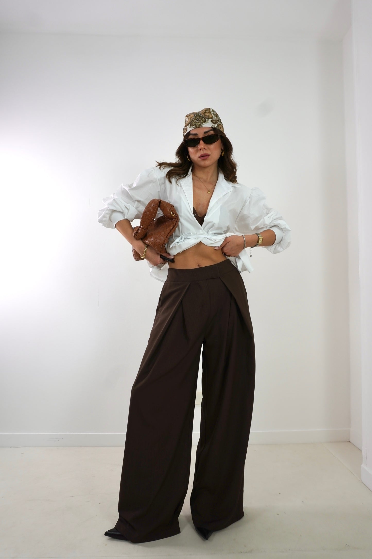 Pantalone palazzo pieghe 19778