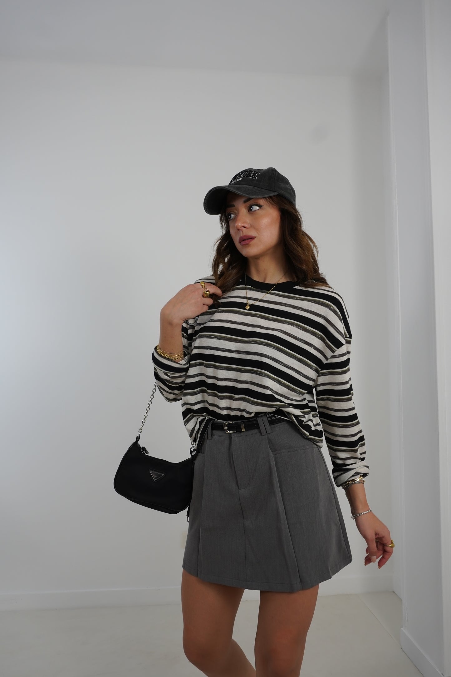 Maglia girocollo righe D67423