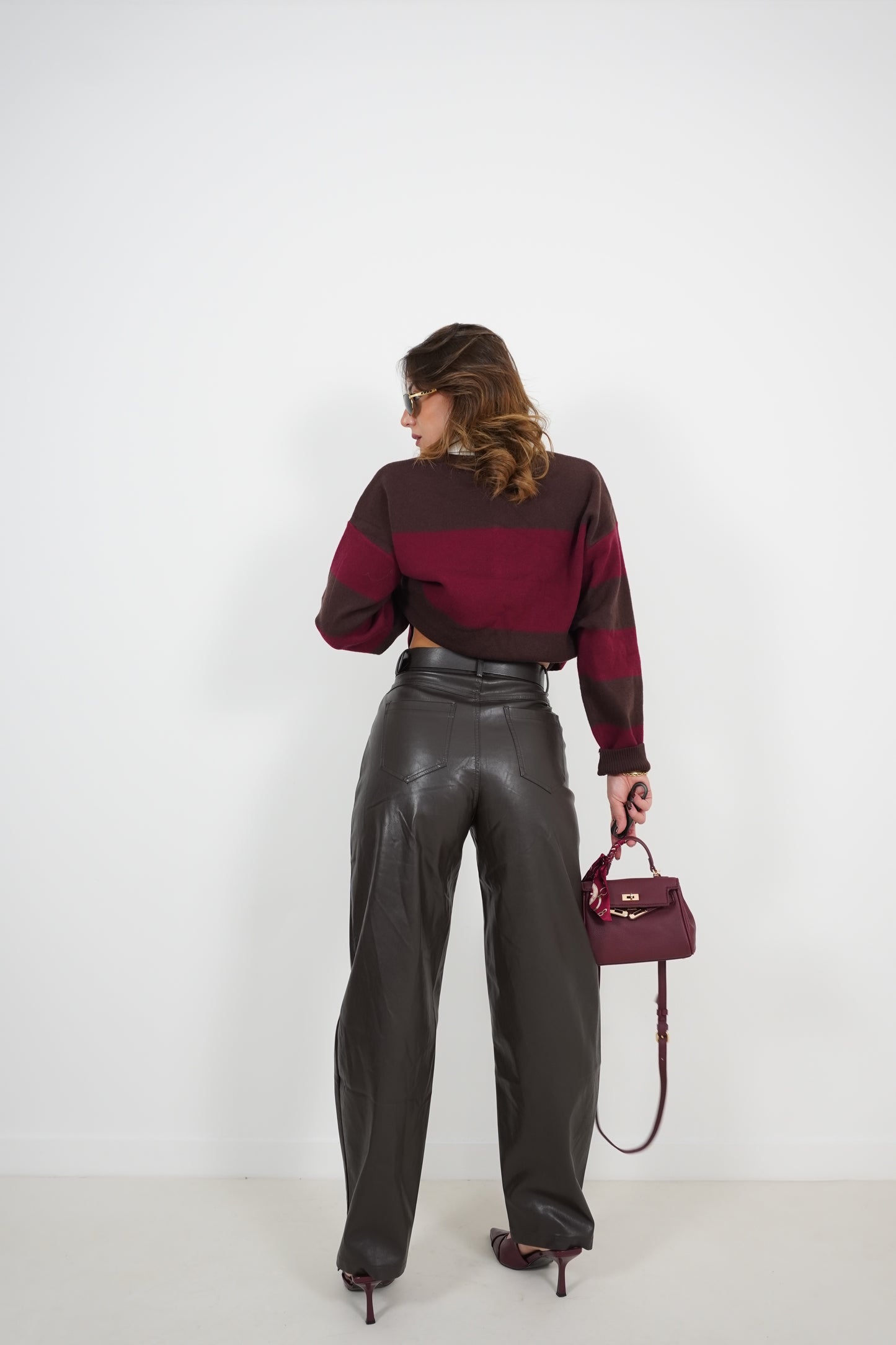 Pantalone BALLOON pelle MC7973