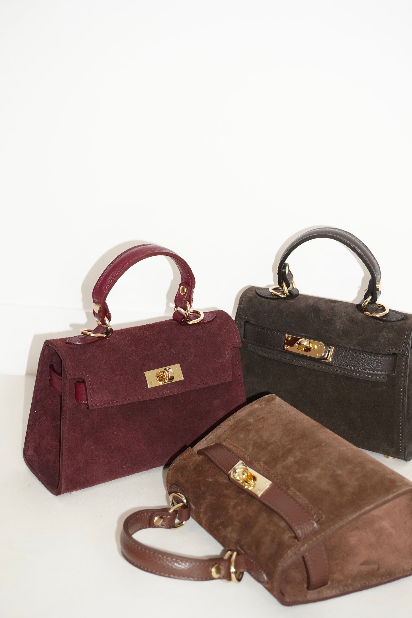 Mini kelly suede