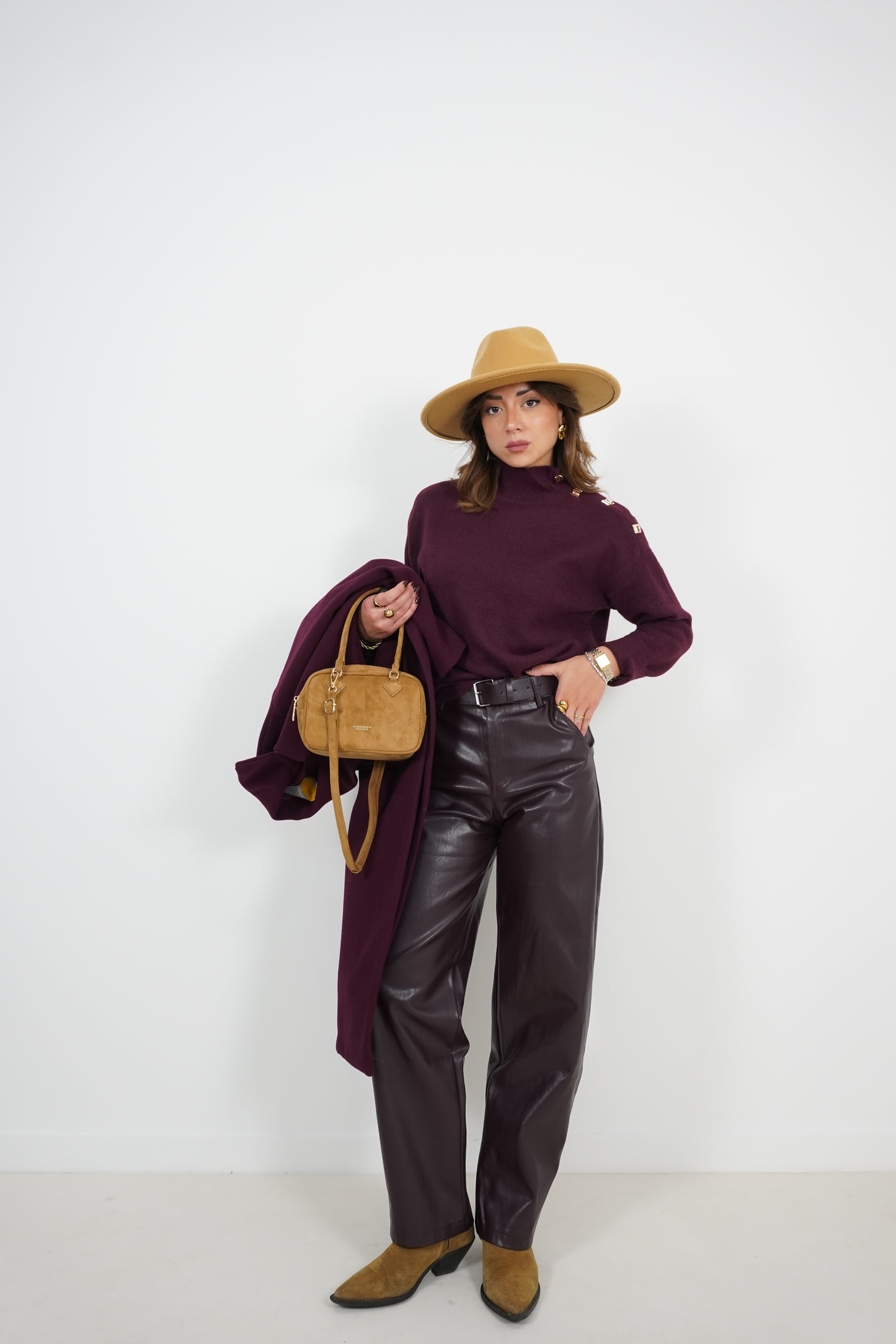 Pantalone BALLOON pelle MC7973