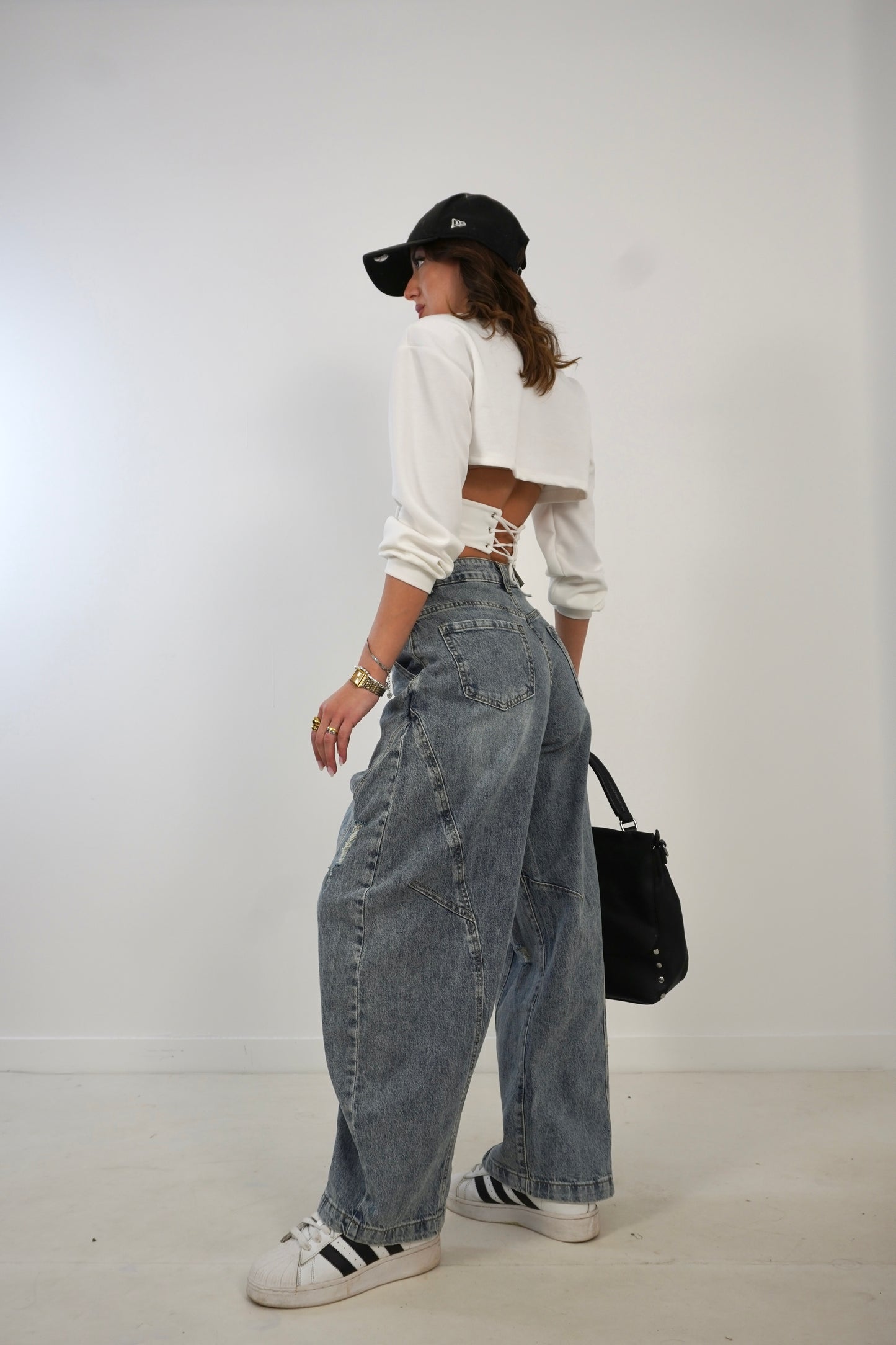 Jeans BALLOON asimmetrico YW1587