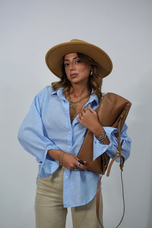 Camicia basic mélange