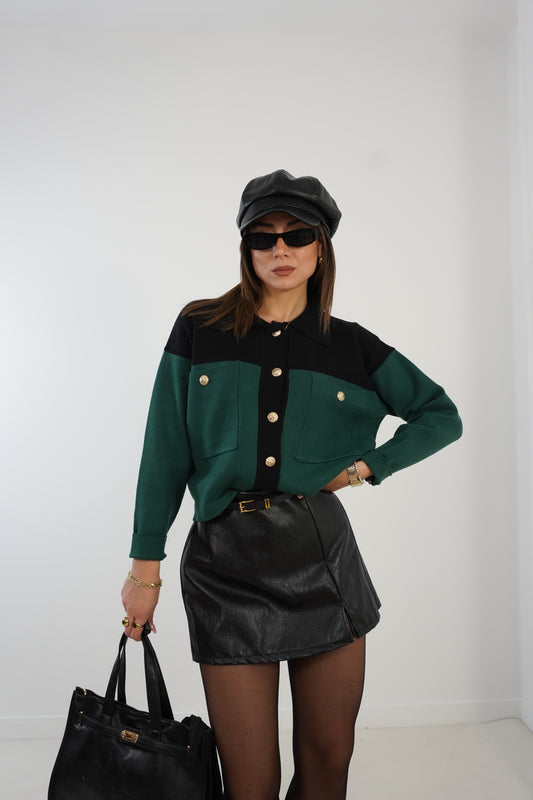 Cardigan COLOR BLOCK M&V