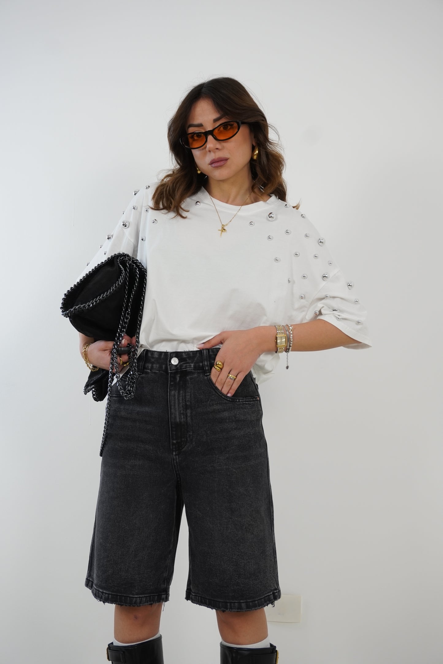 Bermuda HIGH WAIST H5397