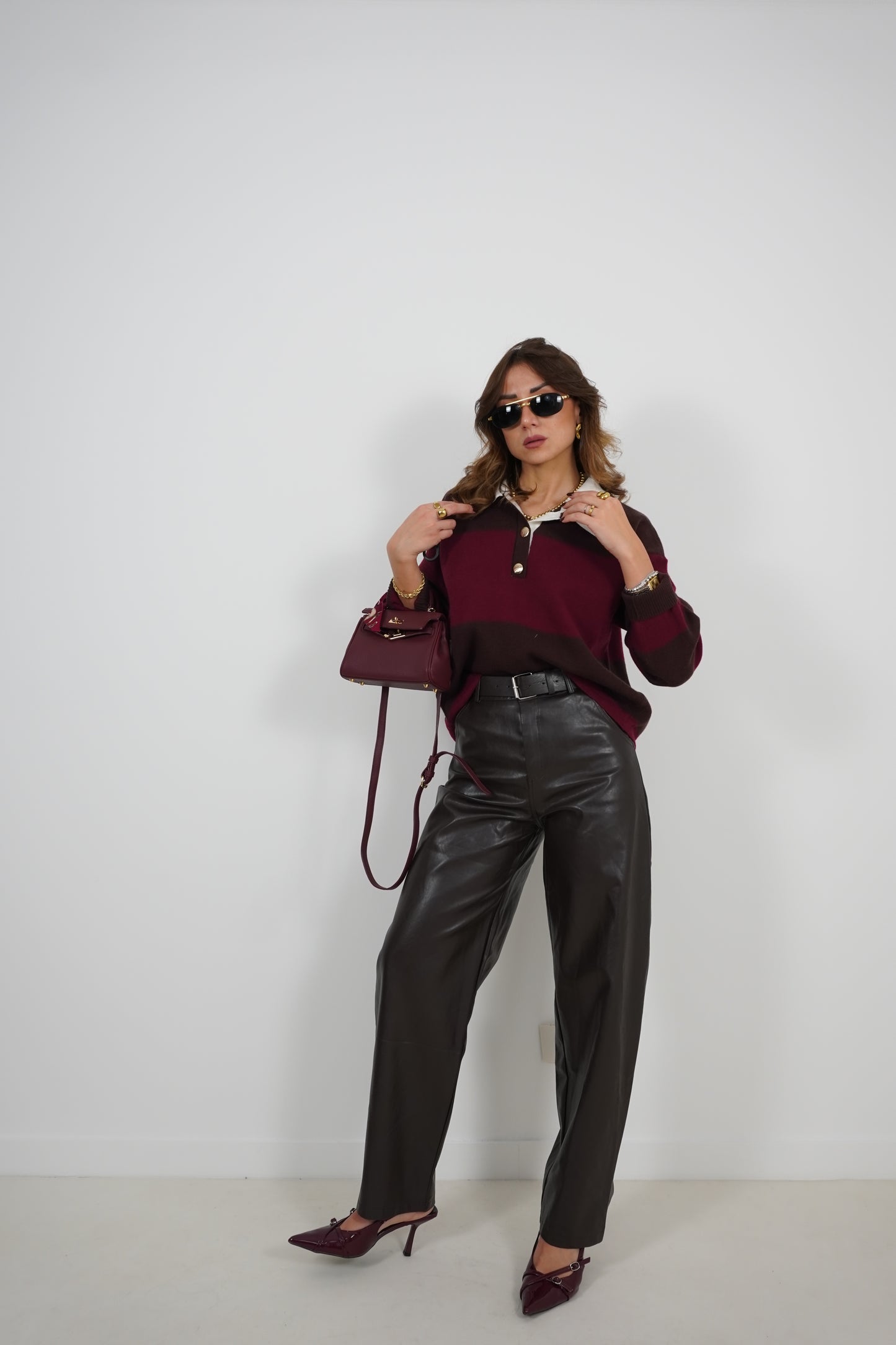 Pantalone BALLOON pelle MC7973