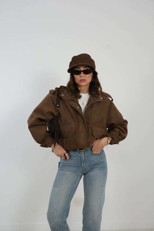 Giacca bomber AVIATOR suede S62030